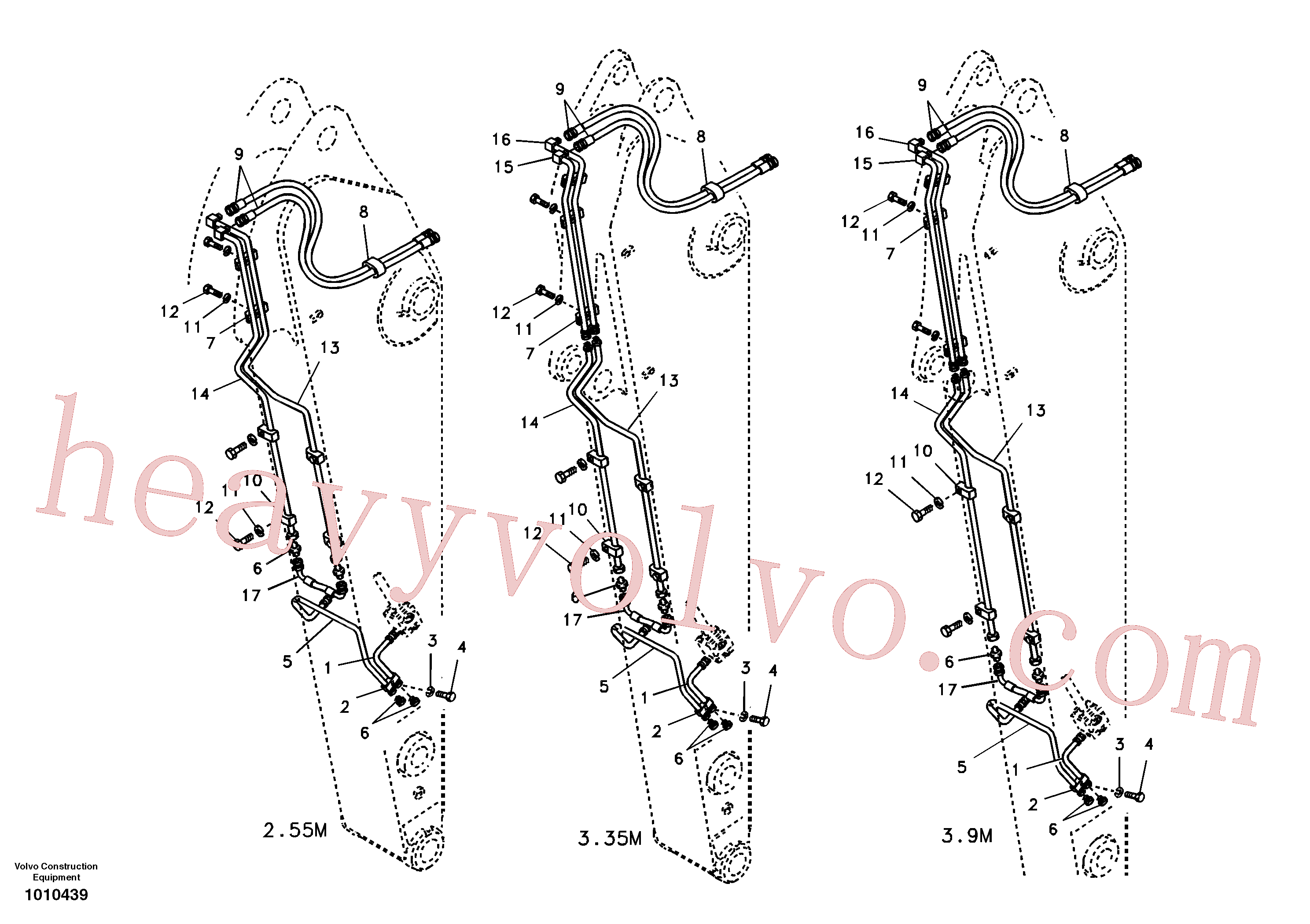 Volvo excavator part VOE14504785 Pipe for sale