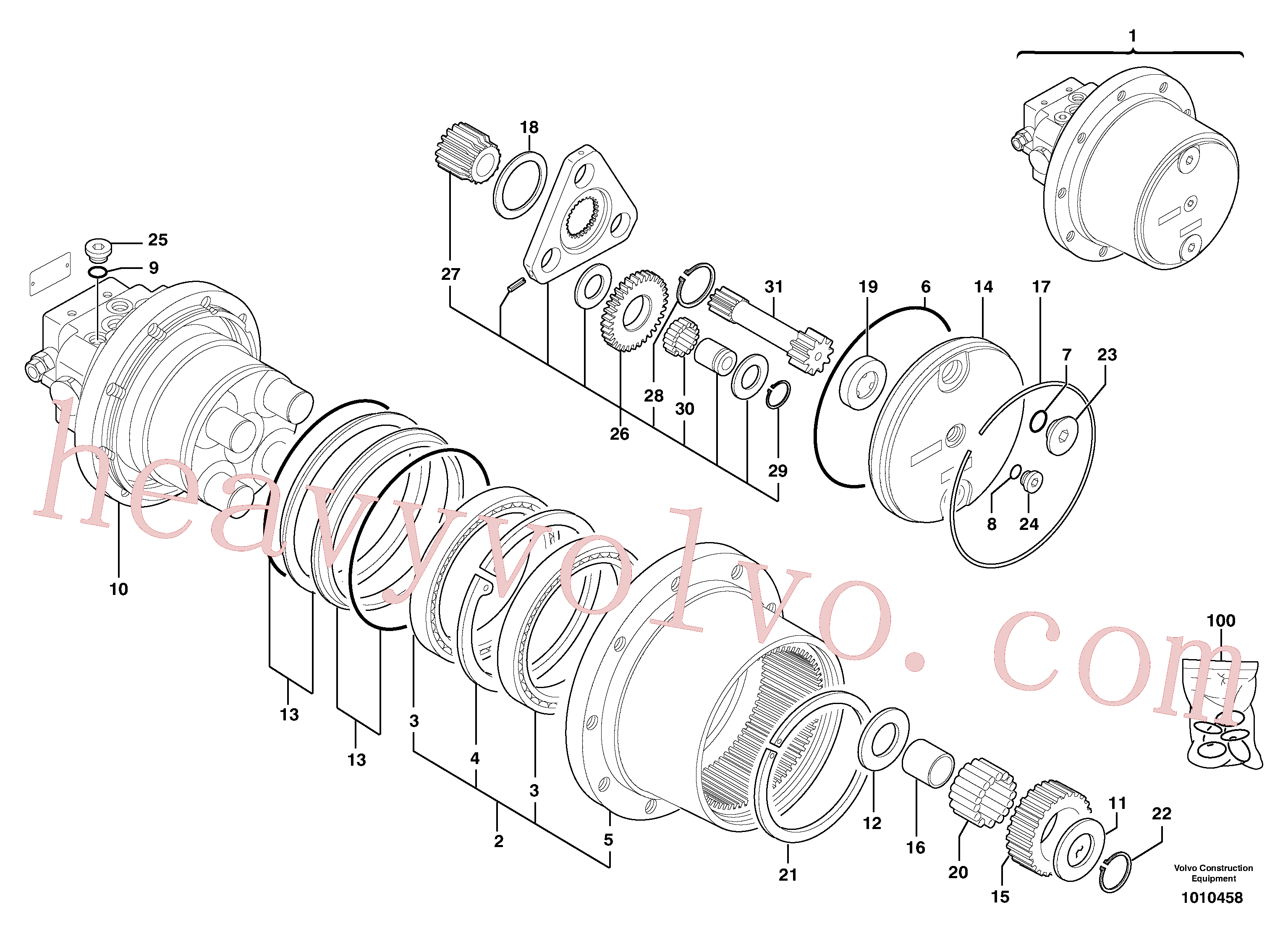 Volvo excavator part PJ7417231 Cover for sale