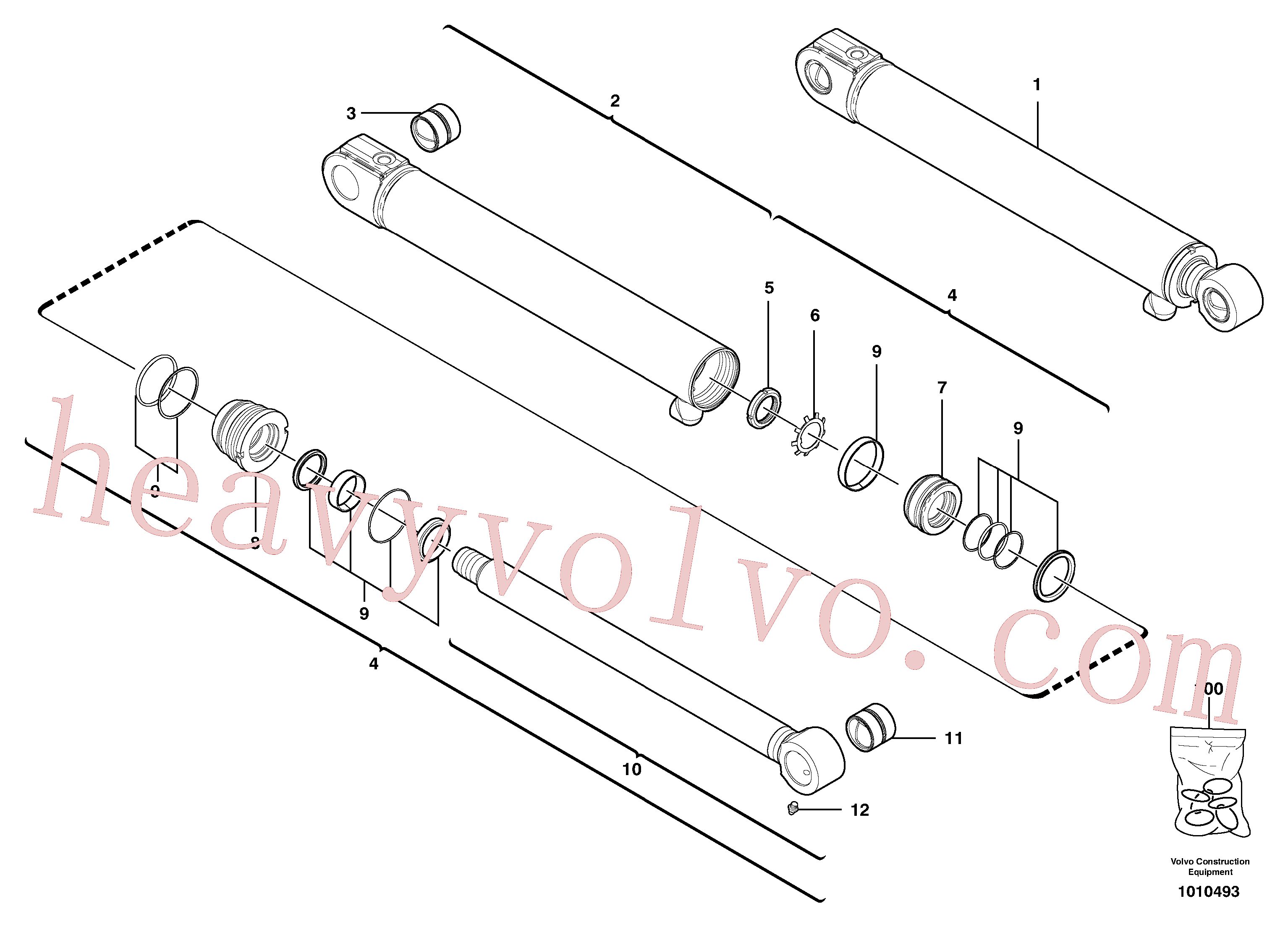 VOE11712851 Kit for Volvo Excavator spare