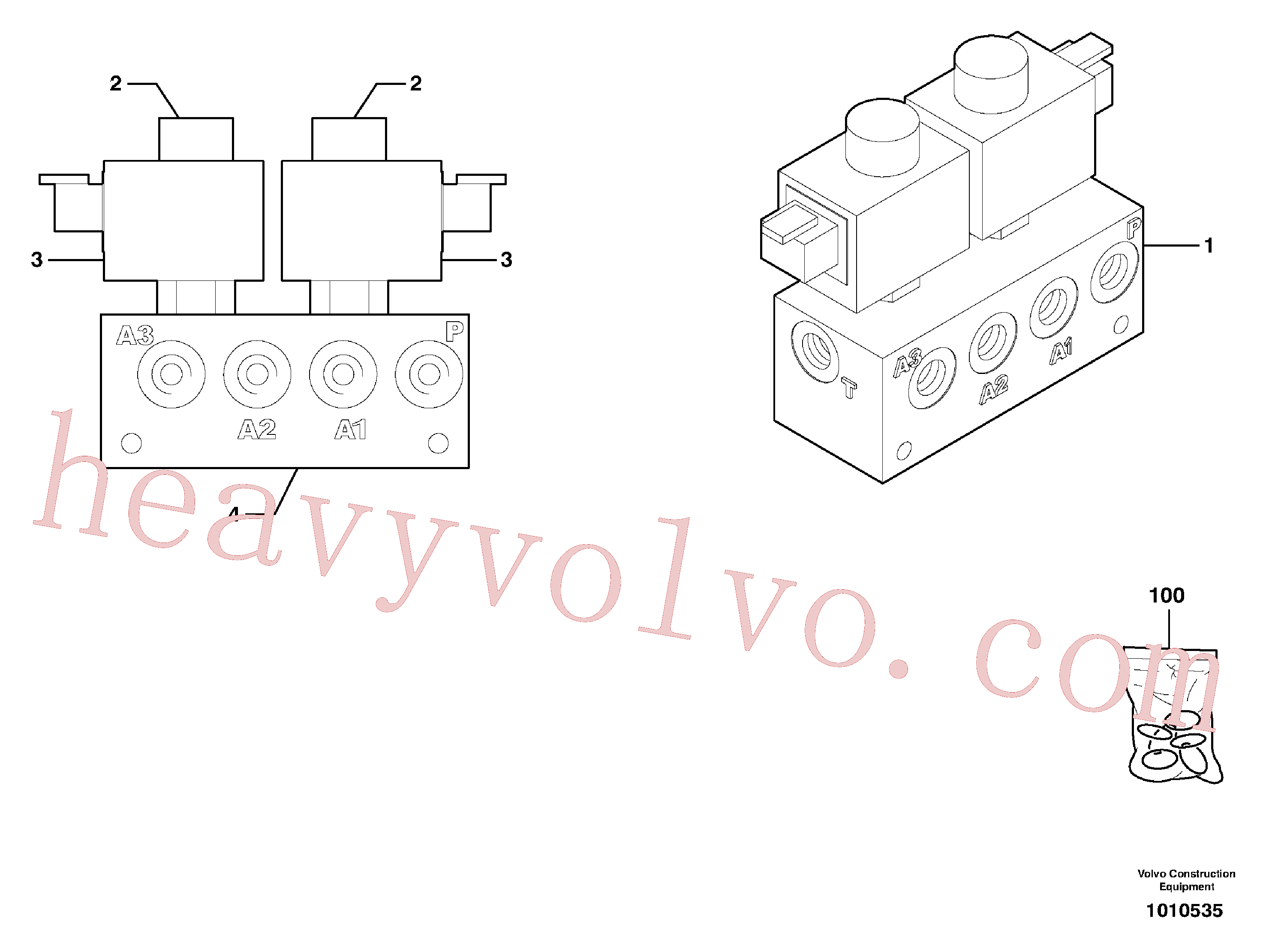 Volvo excavator part VOE11713203 Solenoid for sale