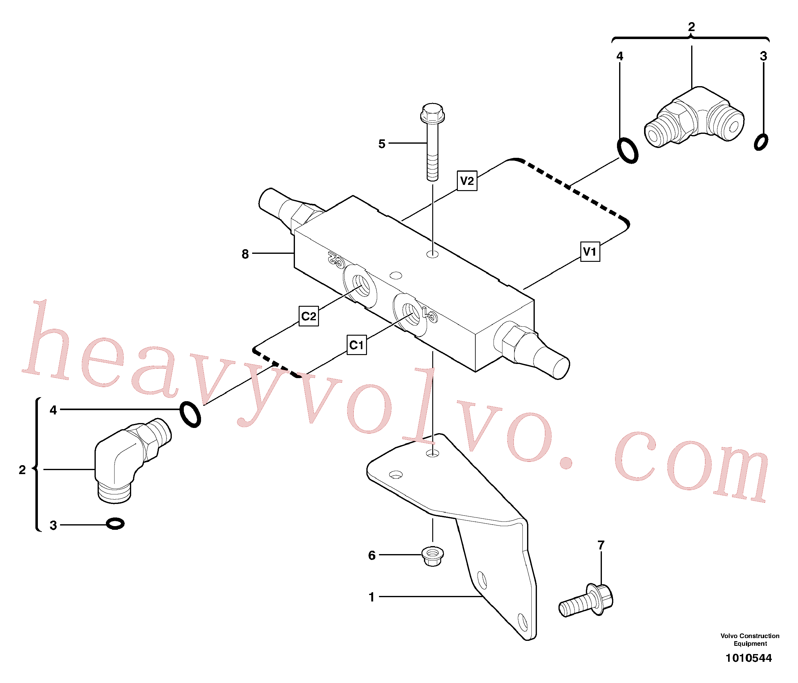 Volvo VOE11802194 Hydraulic valve aftermarket part for sale