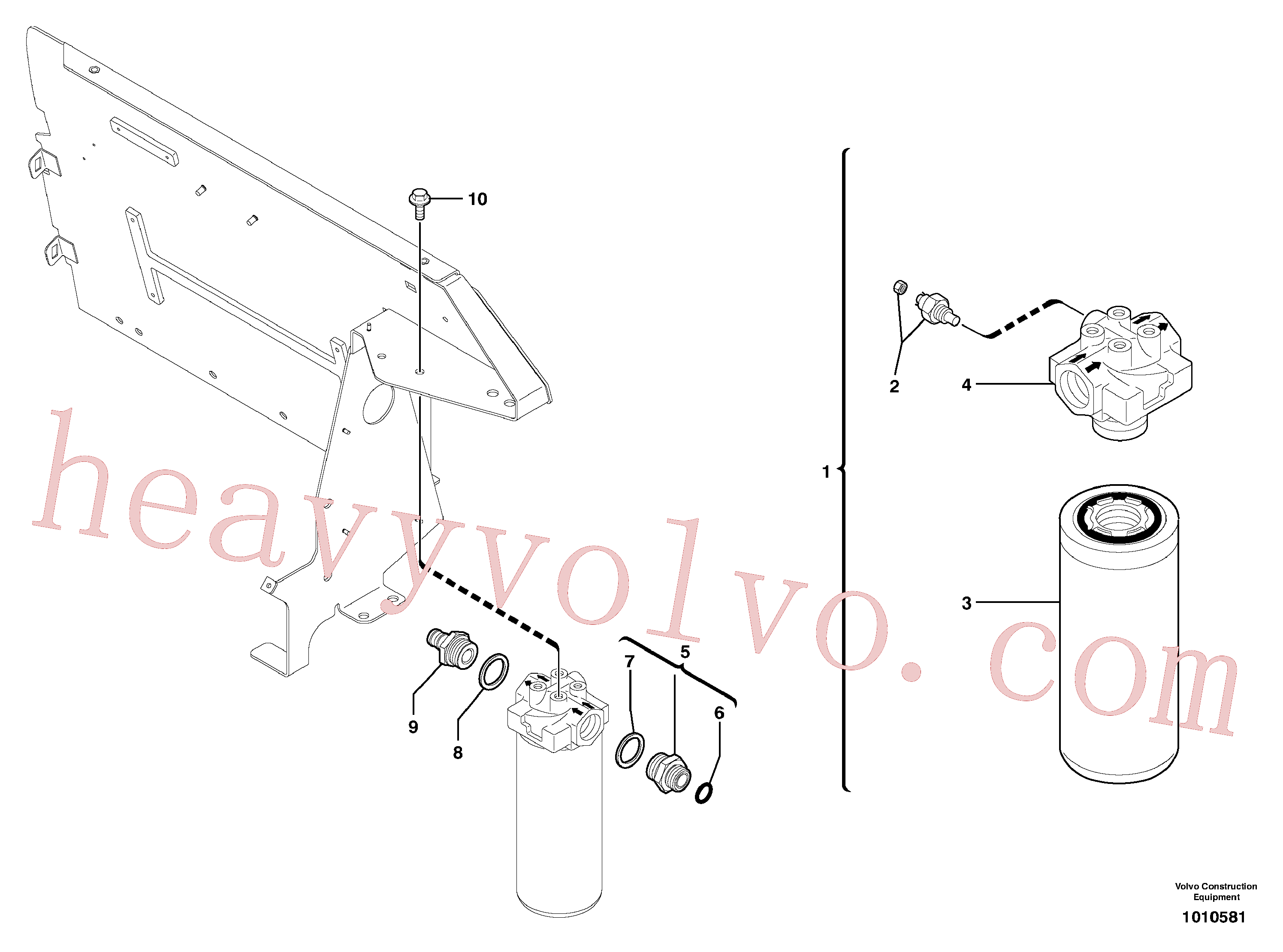 China Made VOE11801450 Union parts for Volvo Excavator