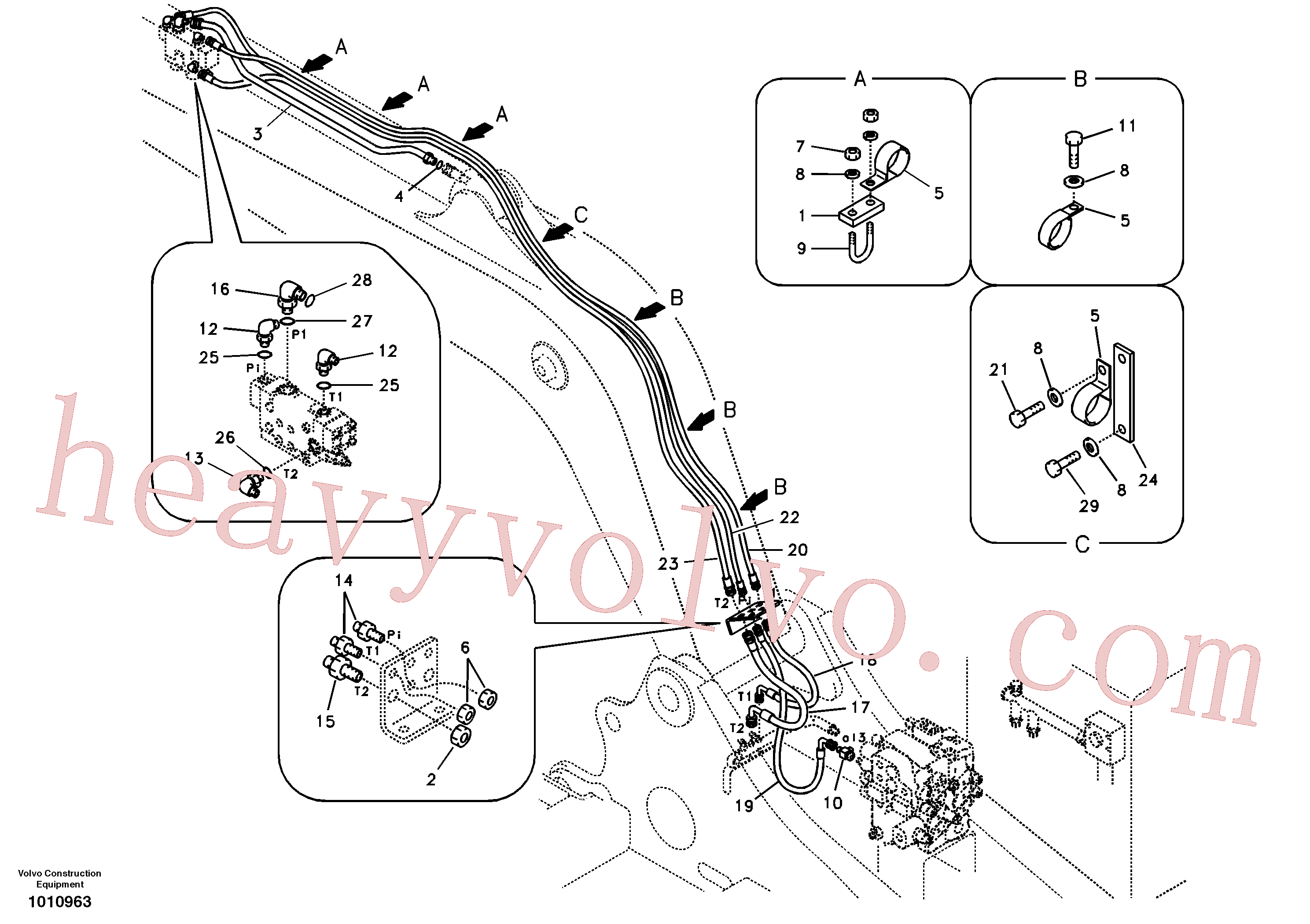 VOE14515381 Bracket for Volvo Excavator Parts