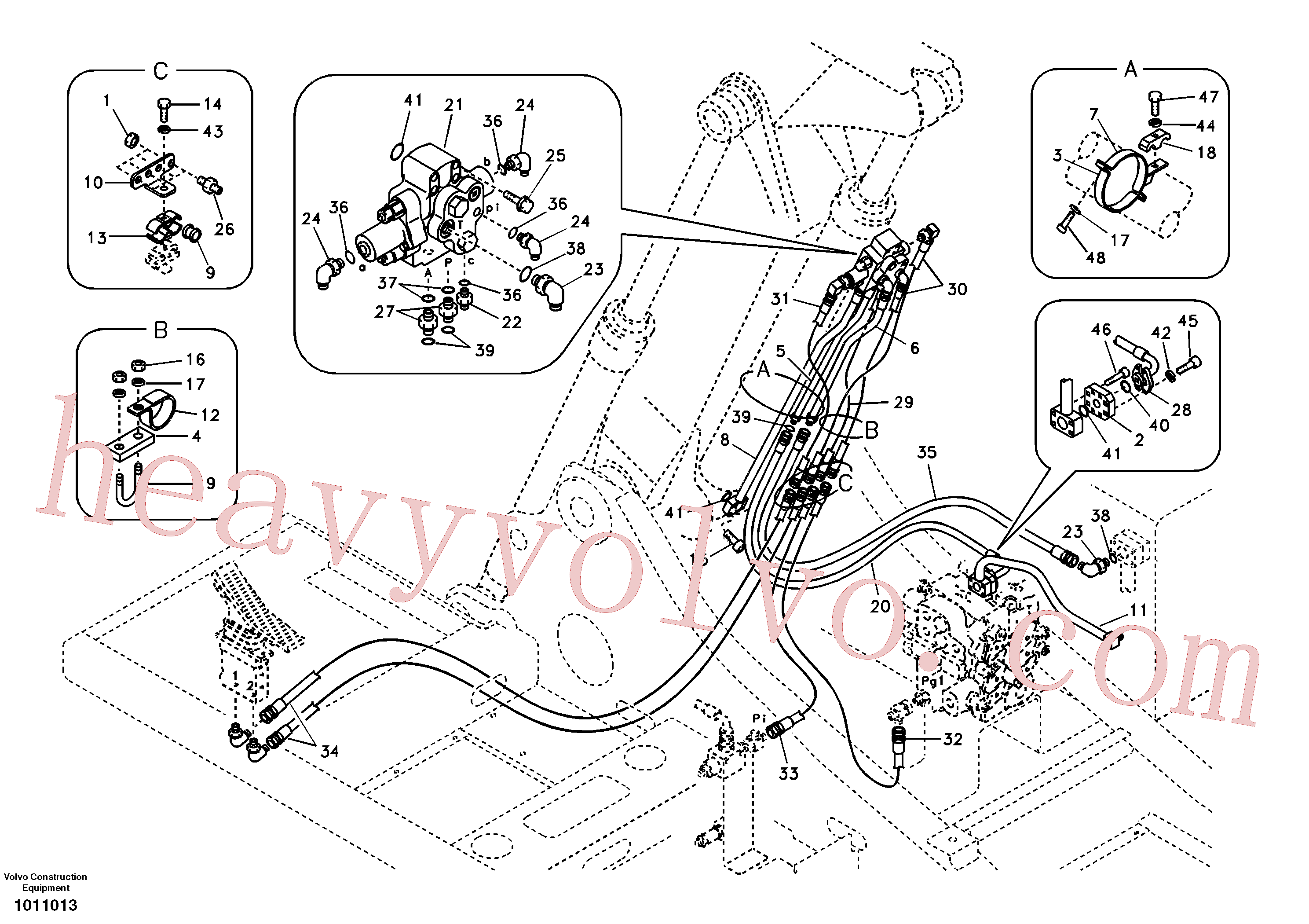 Wholesale SA9451-02235 Hose assembly for Volvo Excavator
