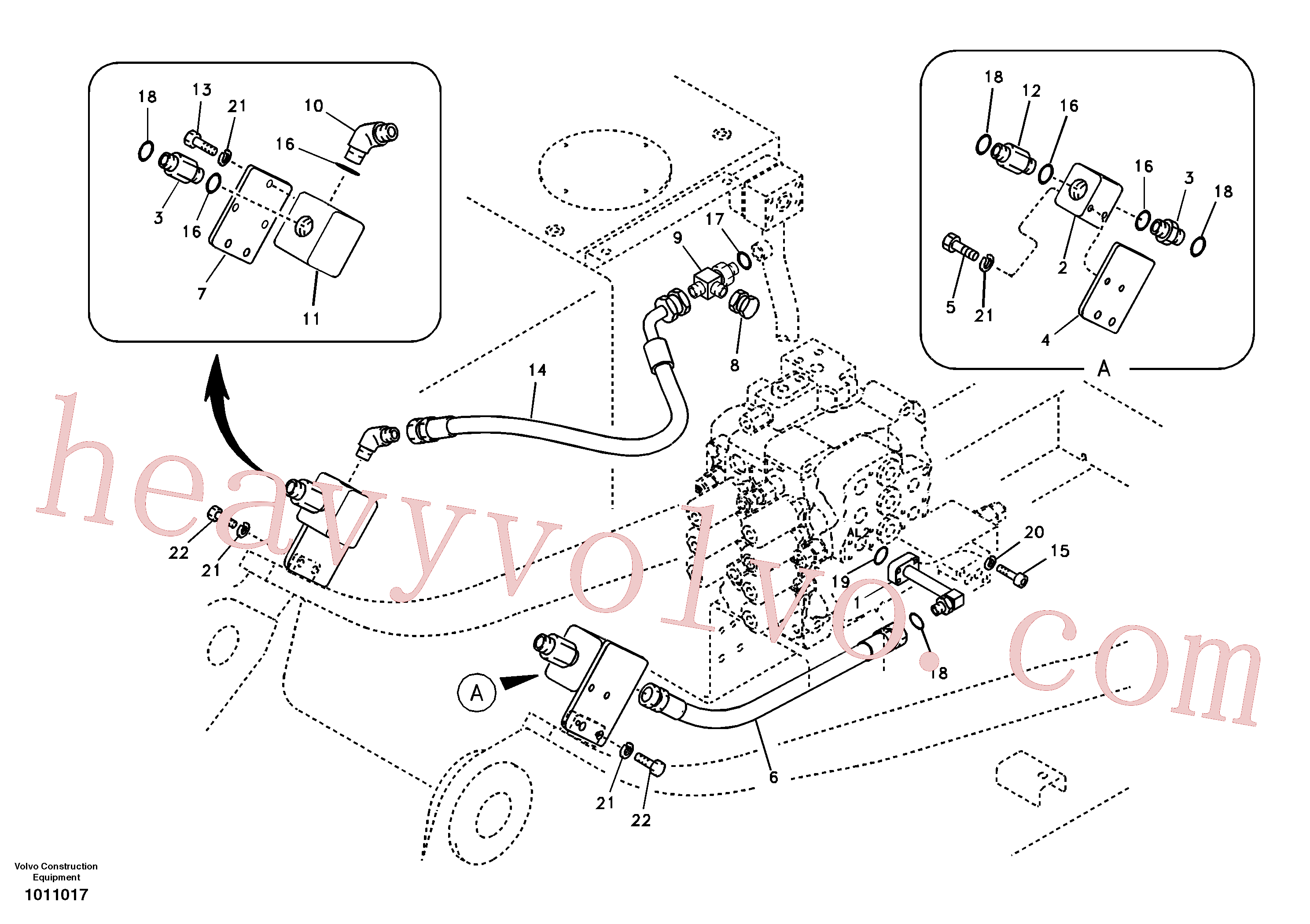 VOE14511486 Bracket for Volvo Excavator spare
