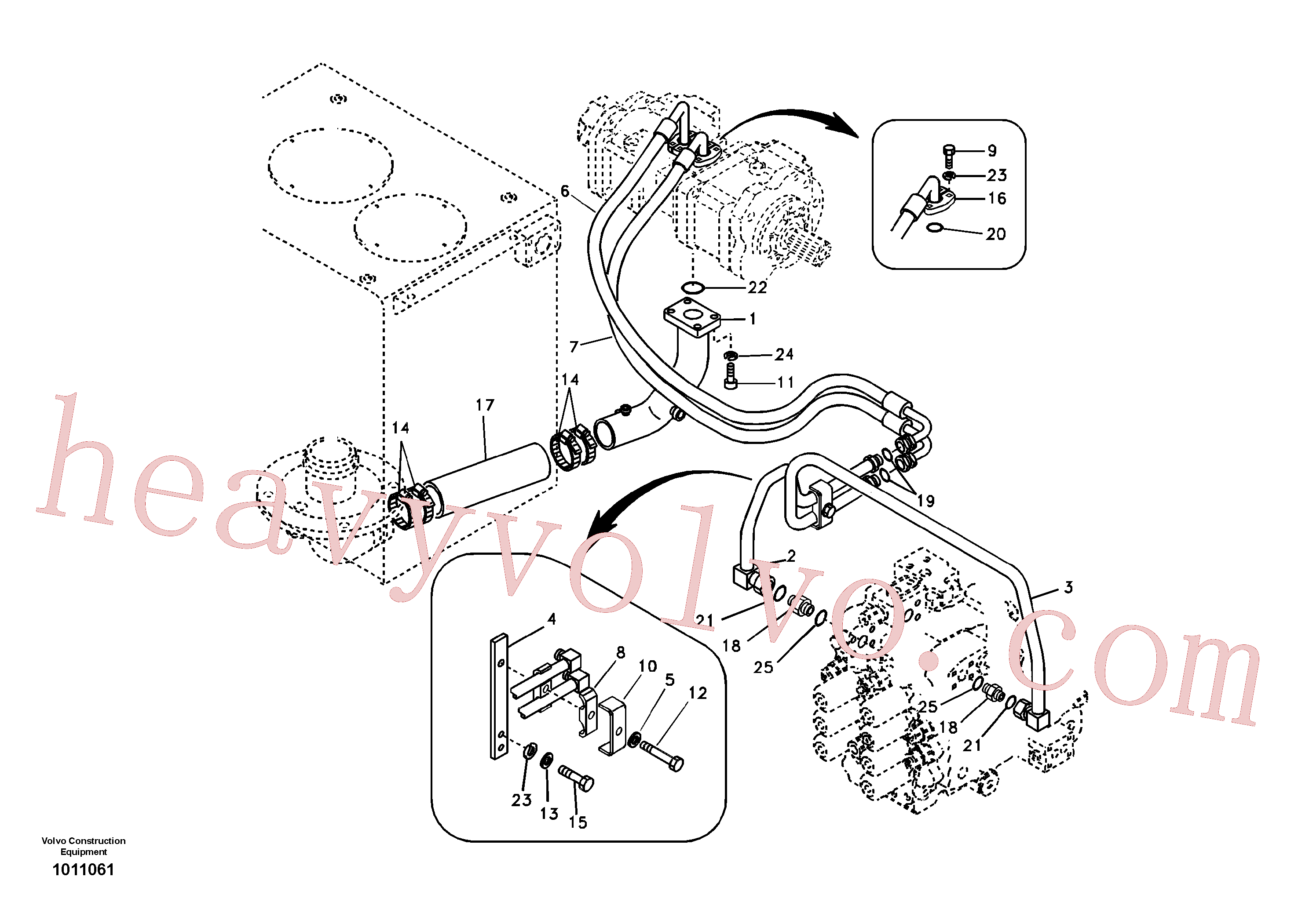 Volvo Assembly VOE14881379 Rubber hose for sale