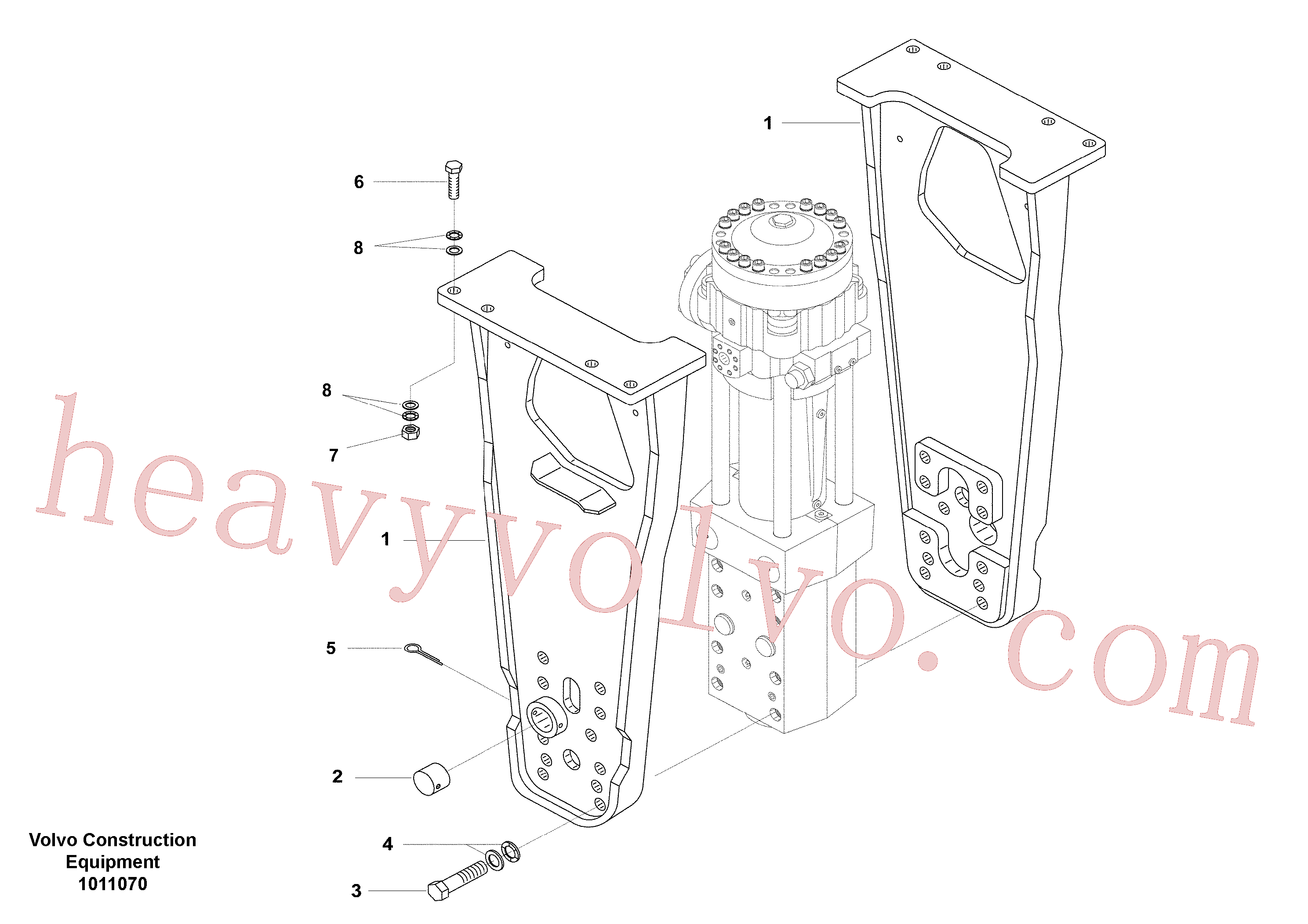 VOE14534801 Cover for Volvo Excavator spare