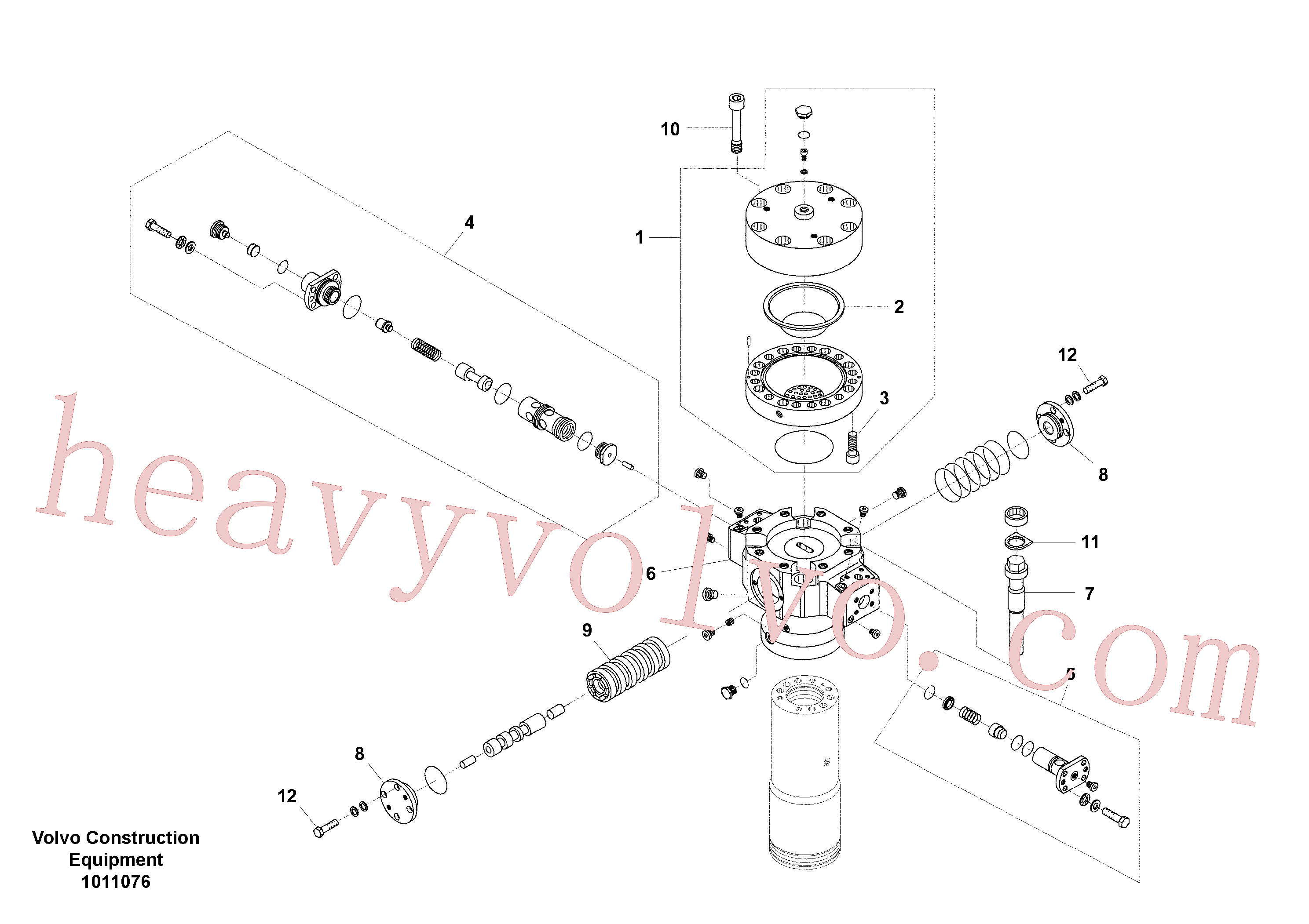 China Made VOE14534650 Locking plate parts for Volvo Excavator