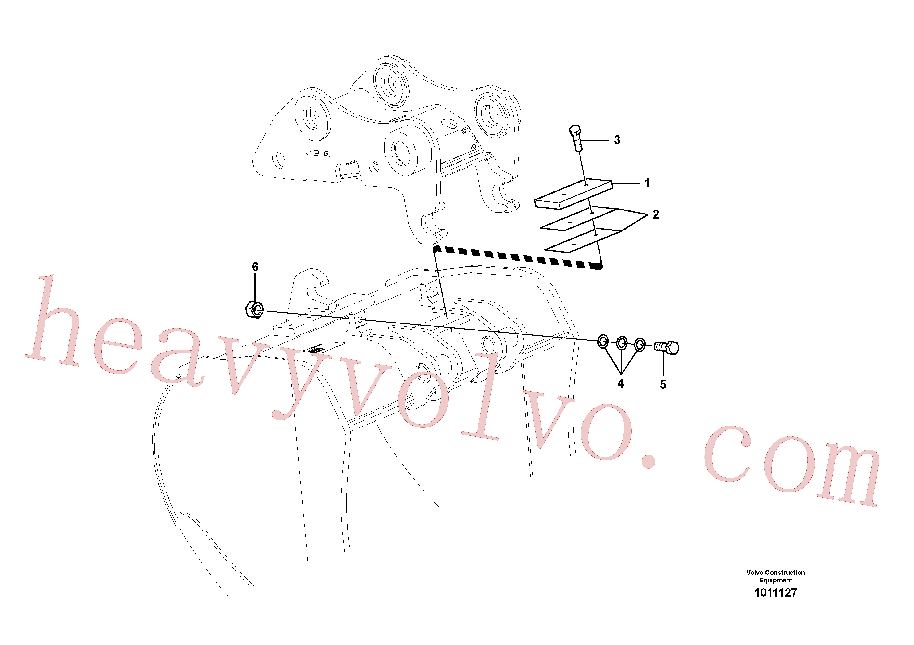 Volvo excavator part SA1171-75040 Spacer for sale