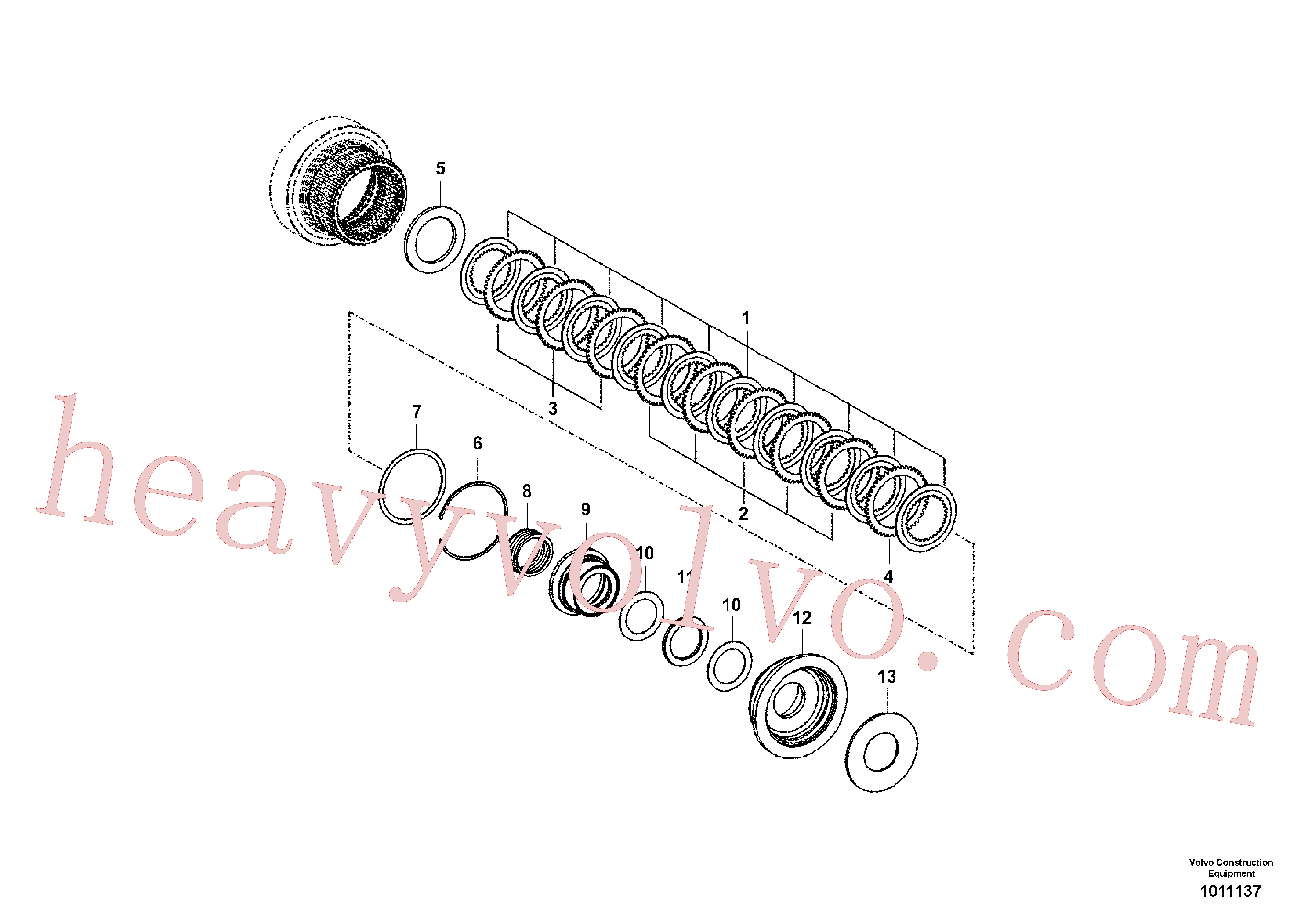 China Made VOE14558040 Disc parts for Volvo Excavator
