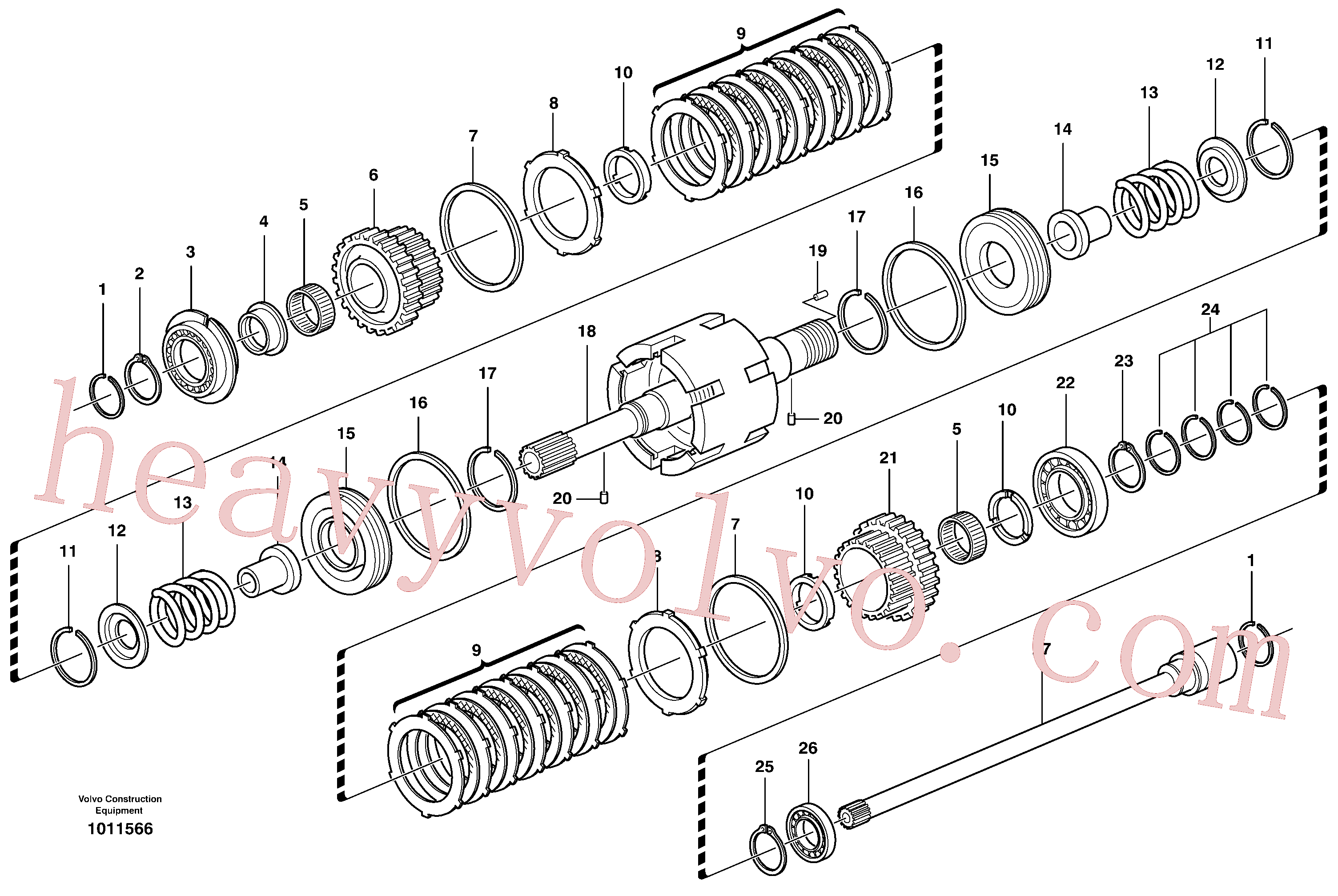 Volvo excavator part VOE11709091 Piston for sale