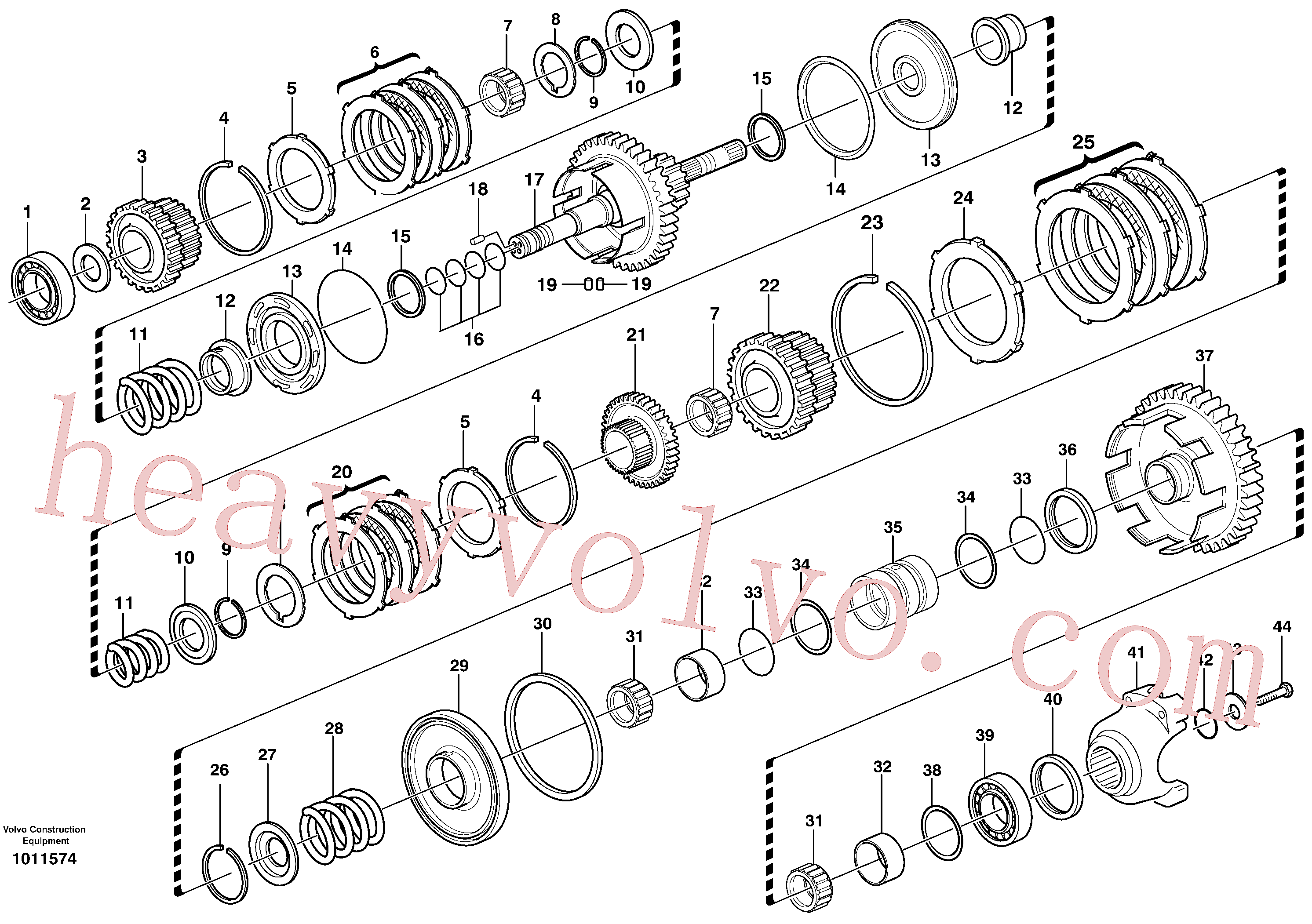Volvo excavator part VOE11709091 Piston for sale
