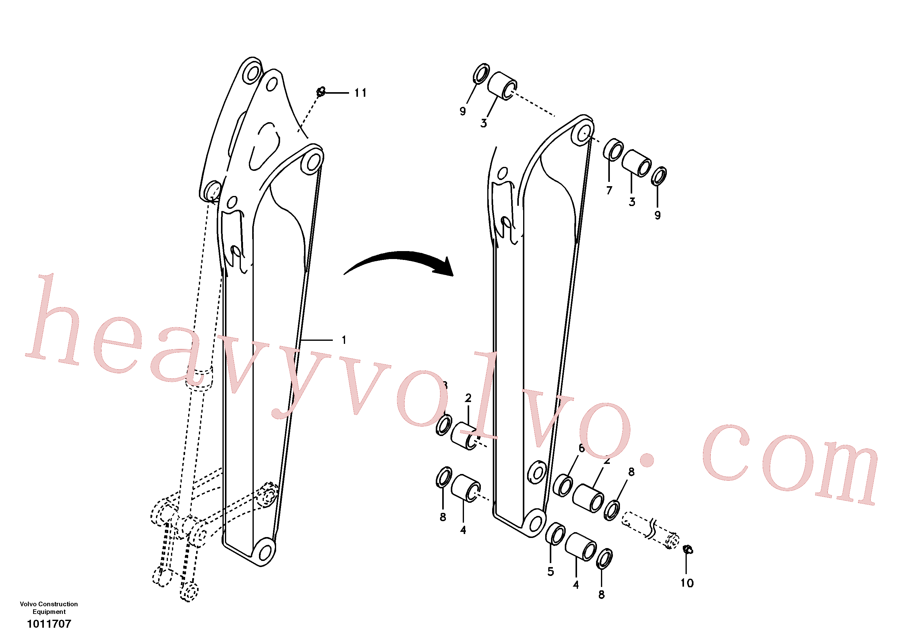 Volvo VOE14546143 Arm aftermarket part for sale