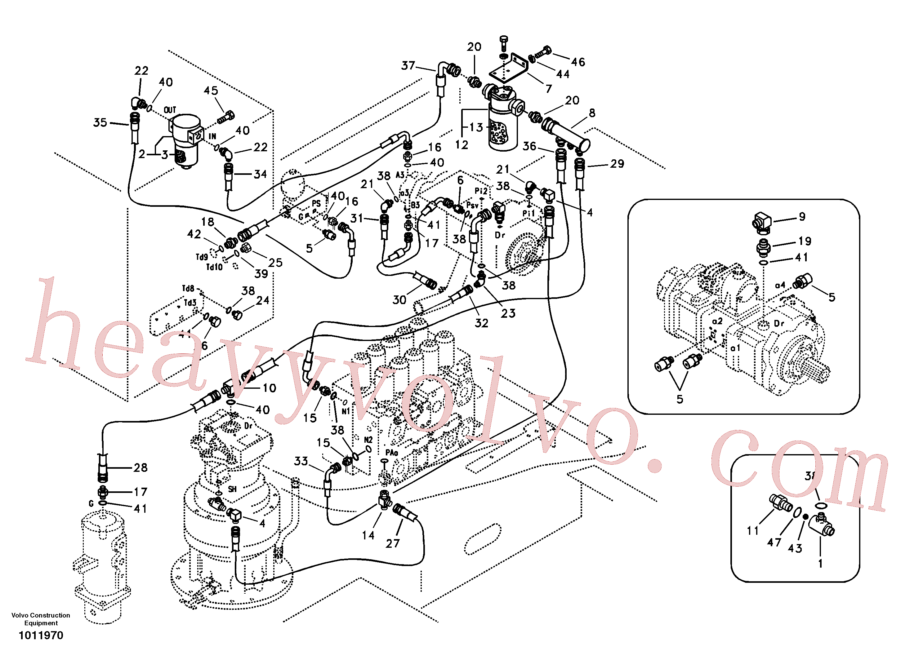 SA9451-05218 Hose assembly for Volvo Excavator spare