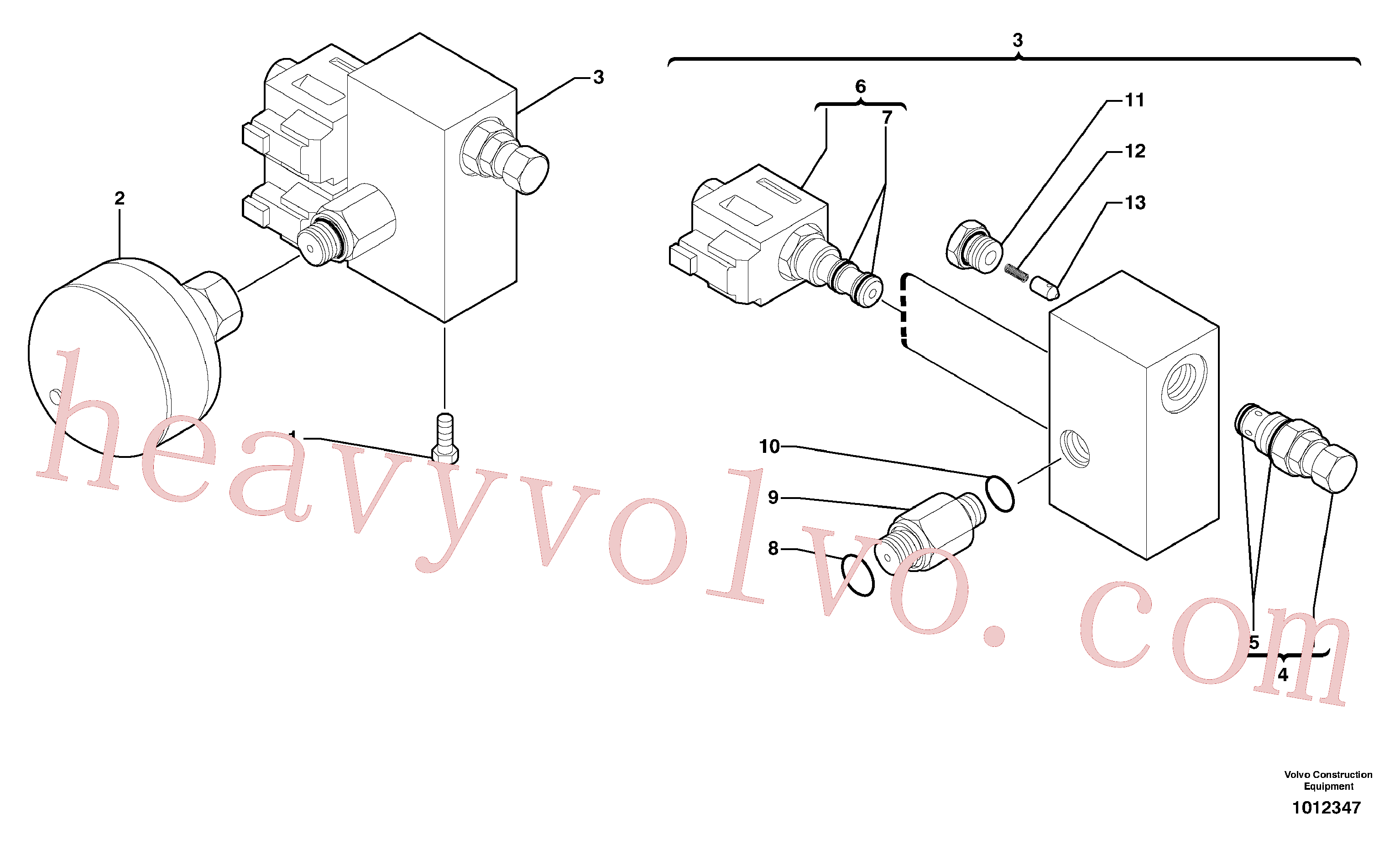 PJ4100033 Valve for Volvo Excavator spare