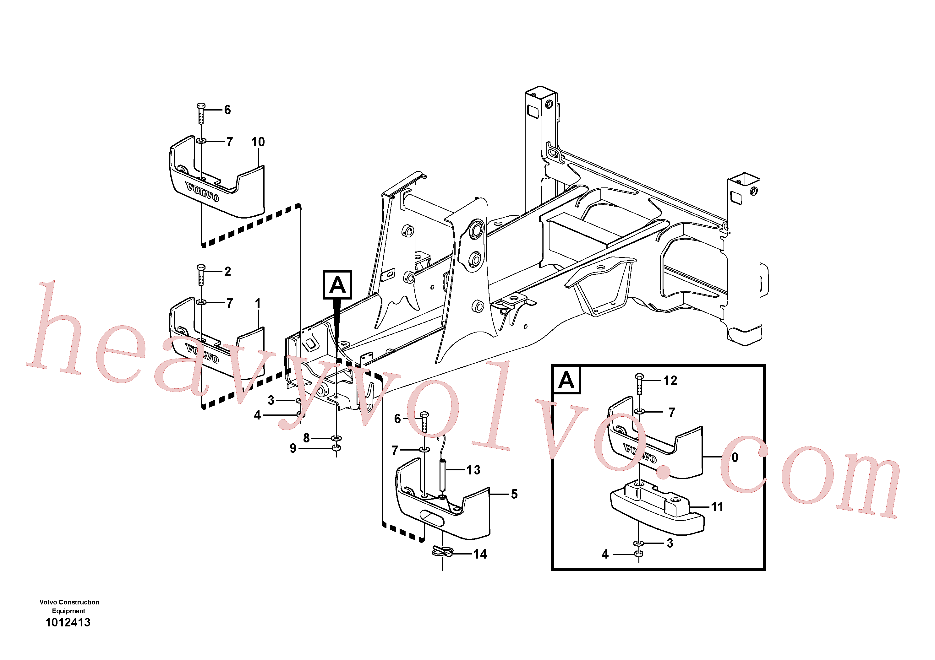 China Made VOE14376982 Washer parts for Volvo Excavator