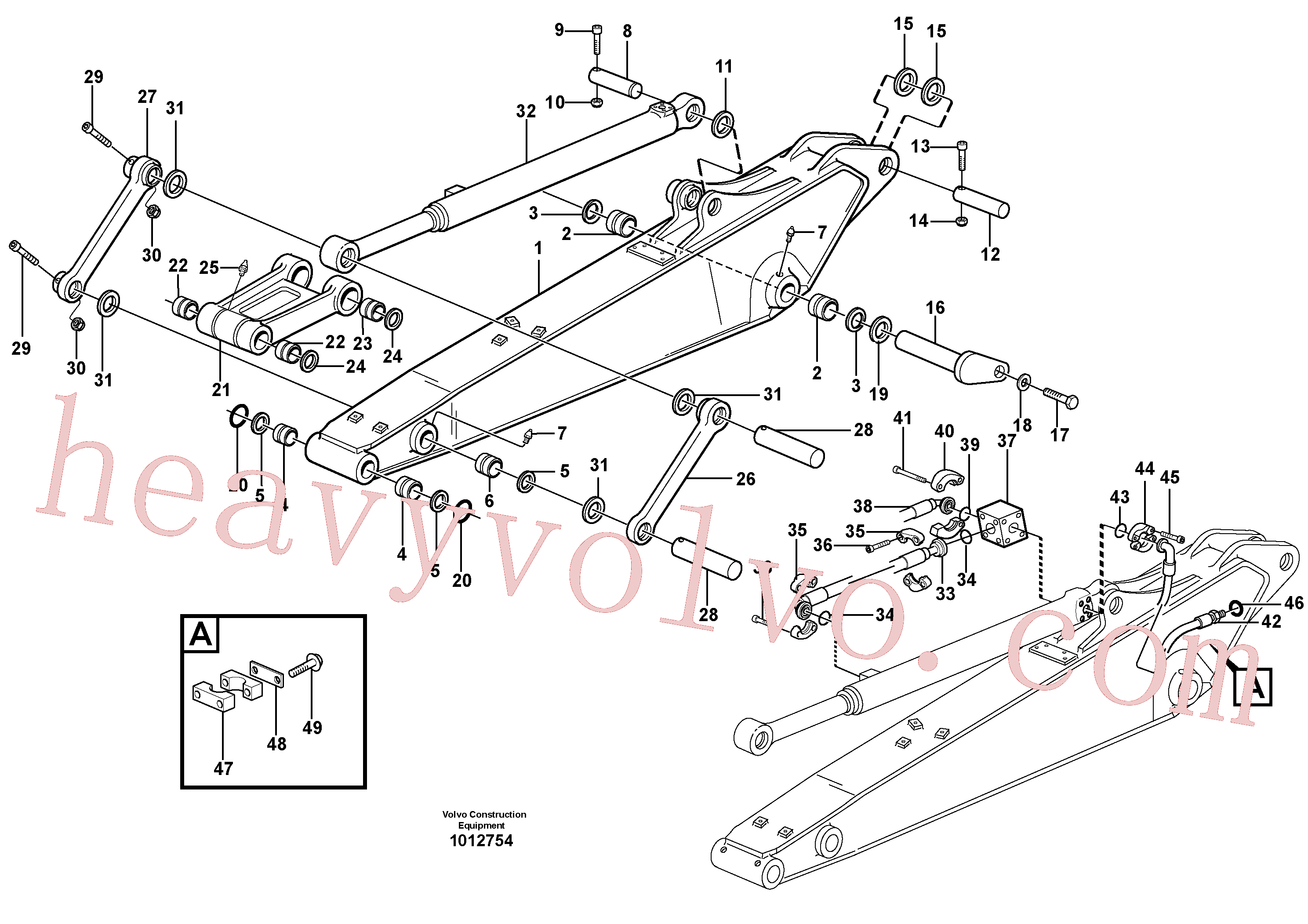 Volvo VOE14372273 Hydraulic hose aftermarket part for sale