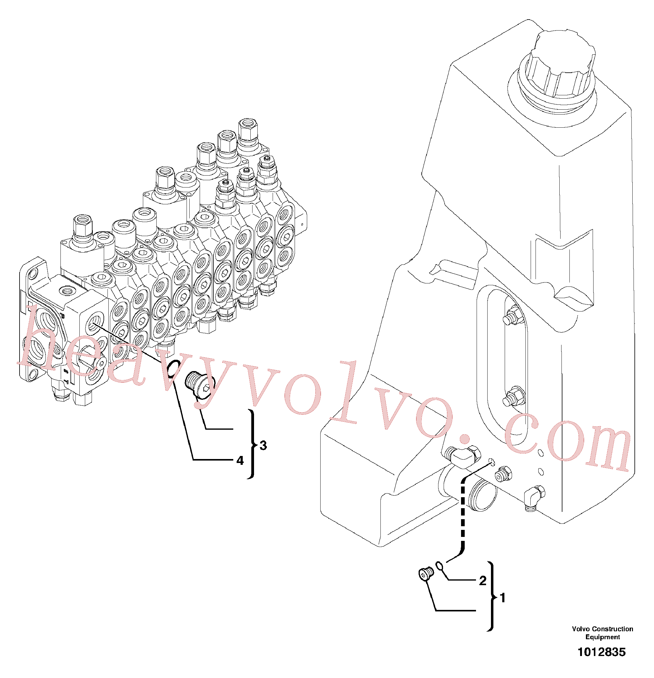VOE983122 O-ring for Volvo Excavator spare