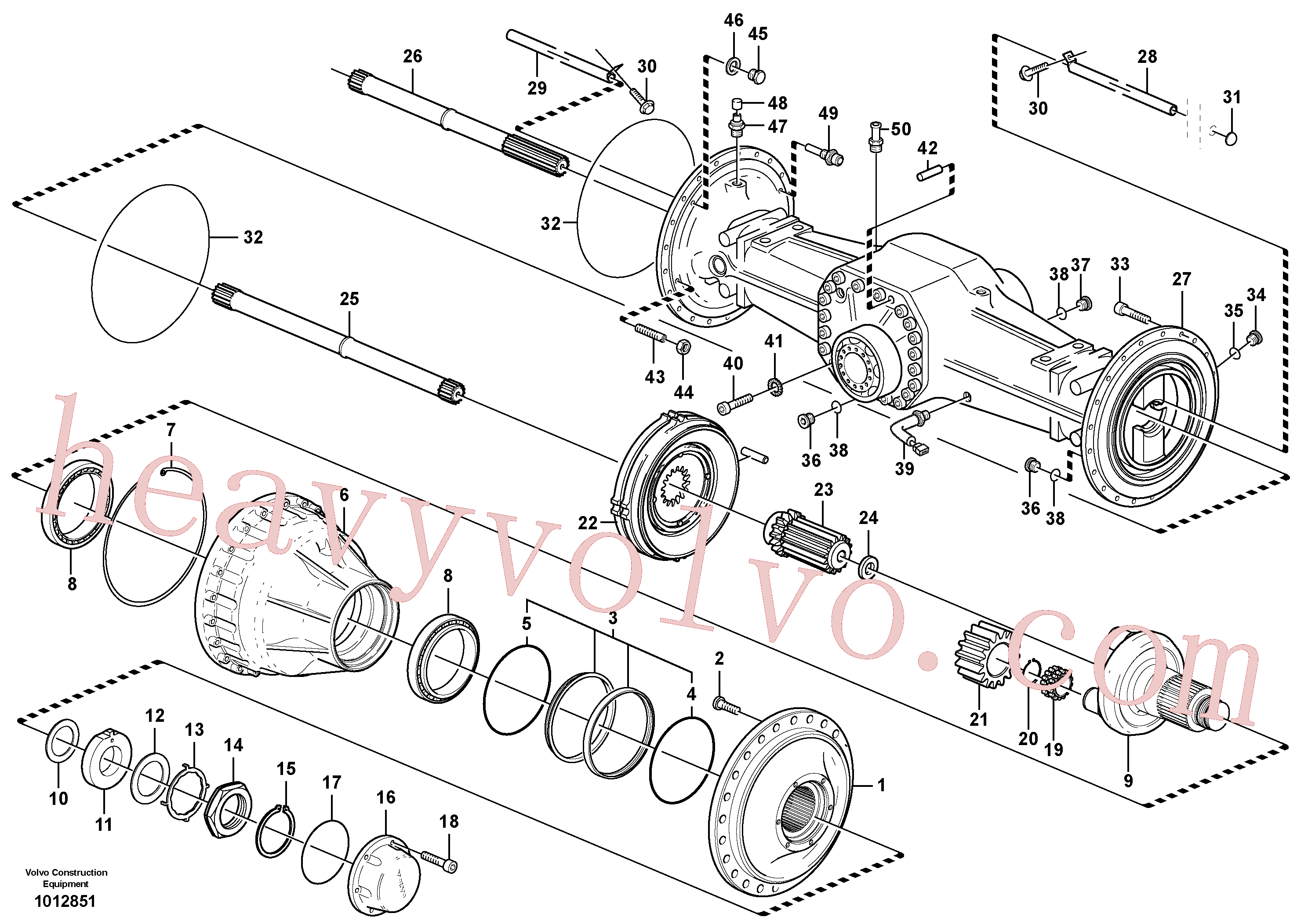 VOE979021 Hexagon nut for Volvo Excavator Parts