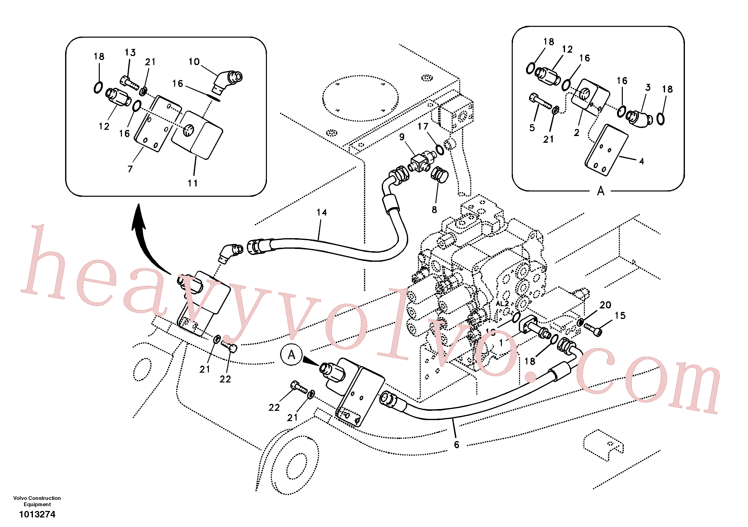 Volvo excavator part VOE14504524 Block for sale