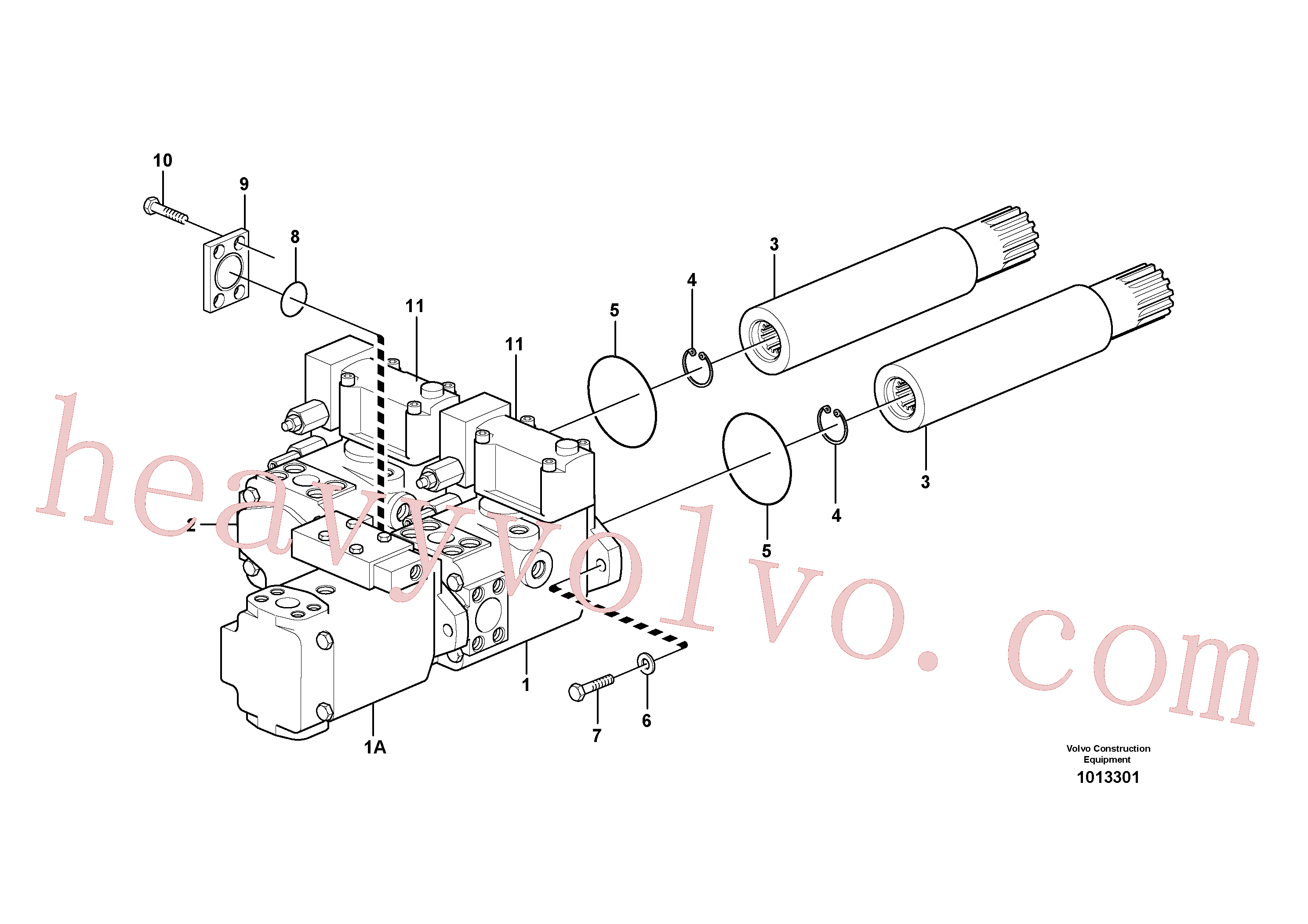 Volvo excavator part VOE13963314 Hexagon screw for sale