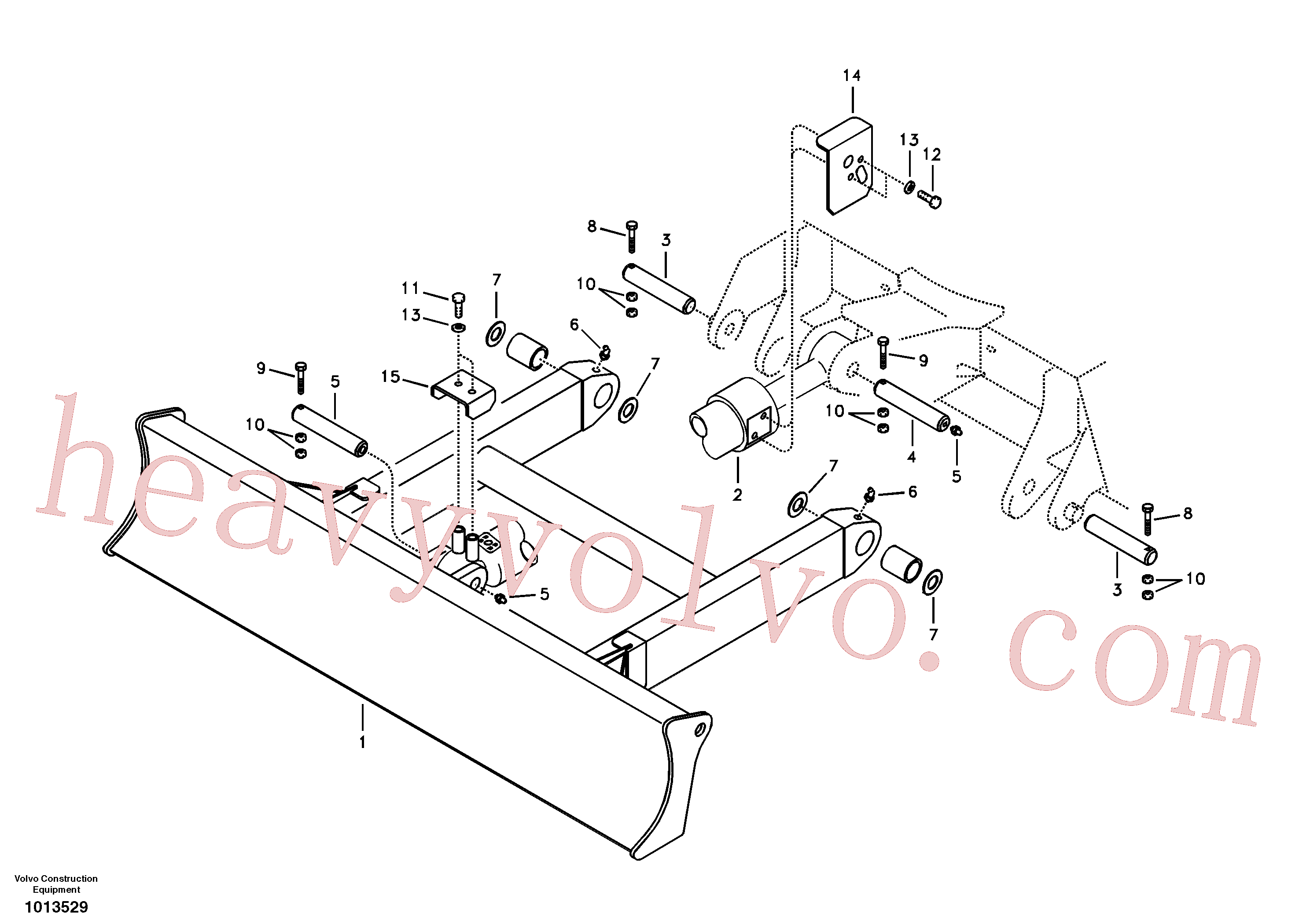 Volvo excavator part VOE14588227 Blade for sale