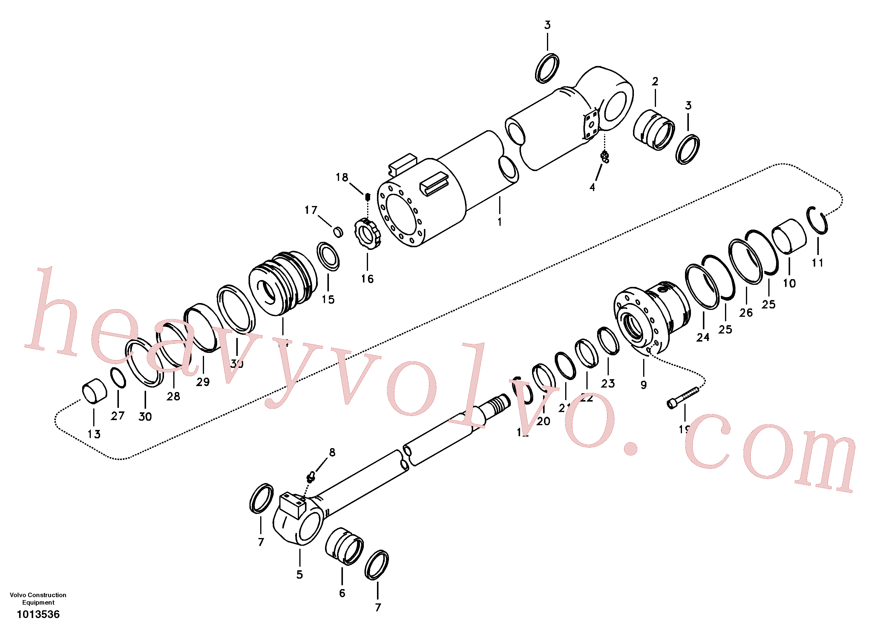 China Made VOE14528552 Boom cylinder parts for Volvo Excavator