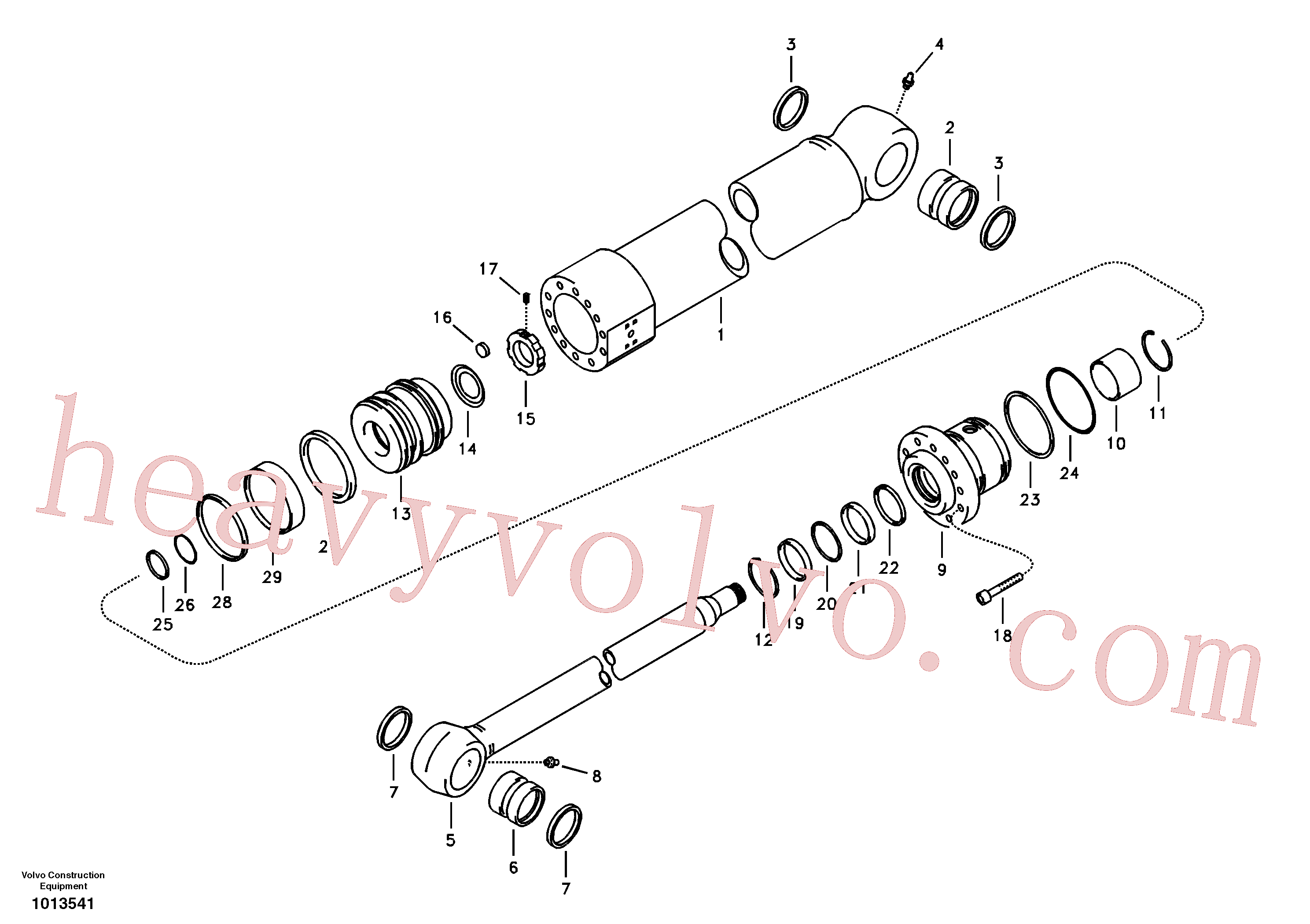 China Made VOE14521348 Nut parts for Volvo Excavator