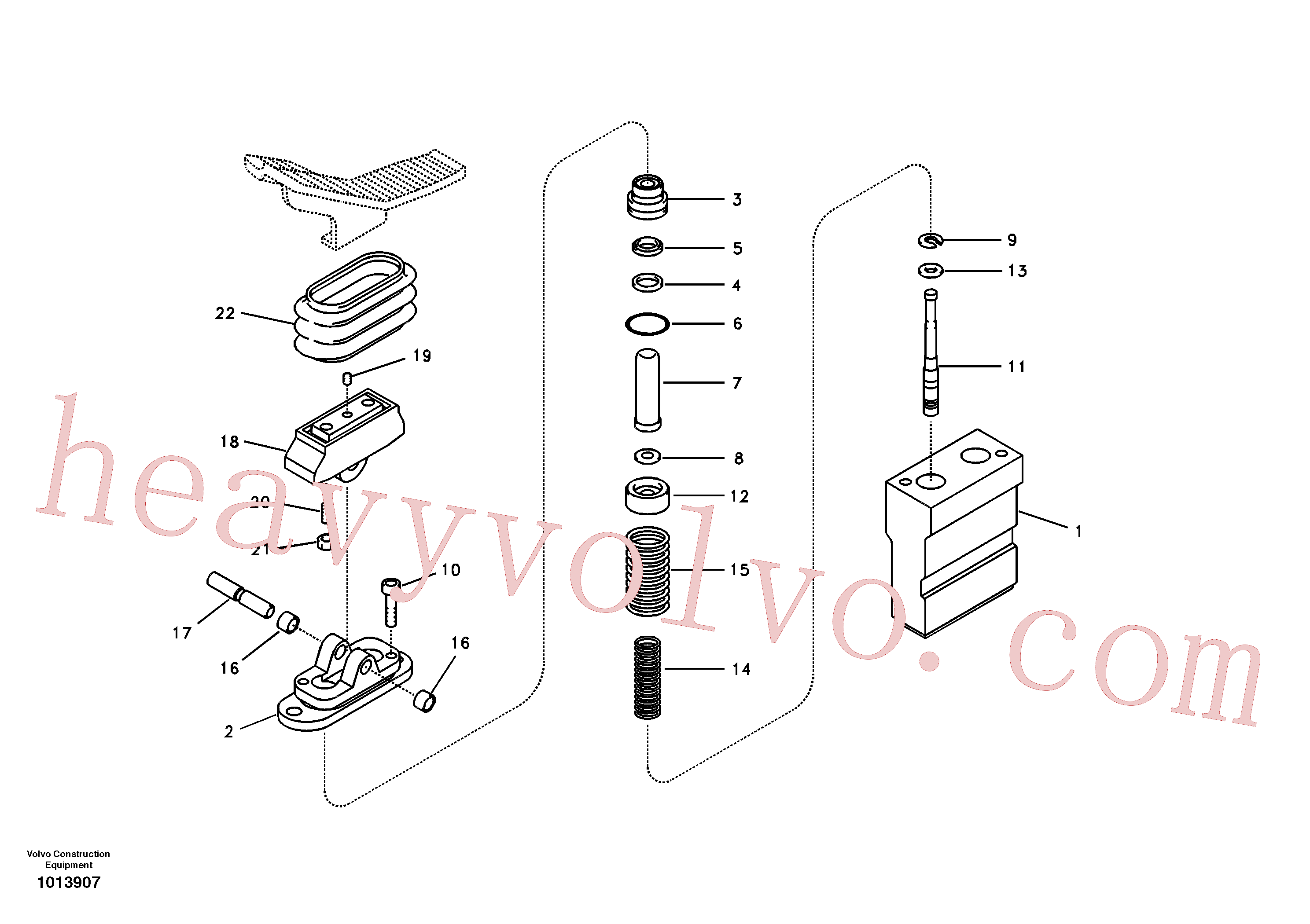 VOE14514215 Pedal for Volvo Excavator Parts