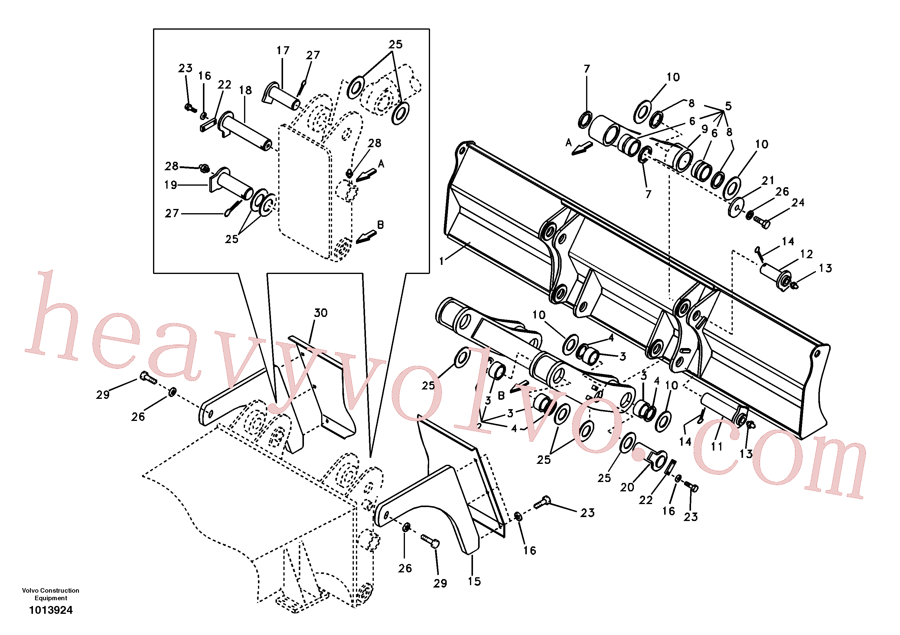 VOE993031 Hexagon screw for Volvo Excavator Parts