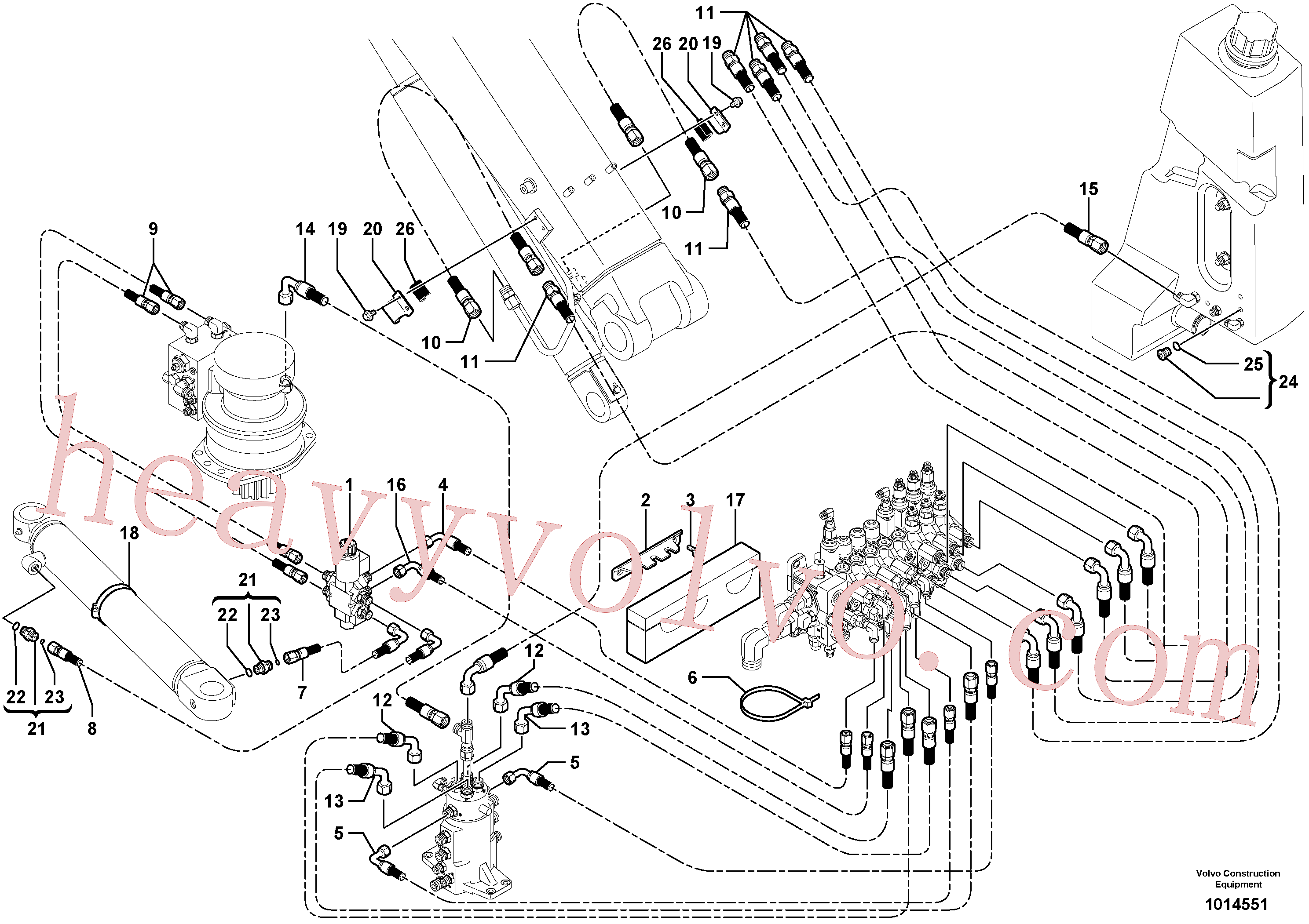 Volvo VOE11802337 Hose aftermarket part for sale