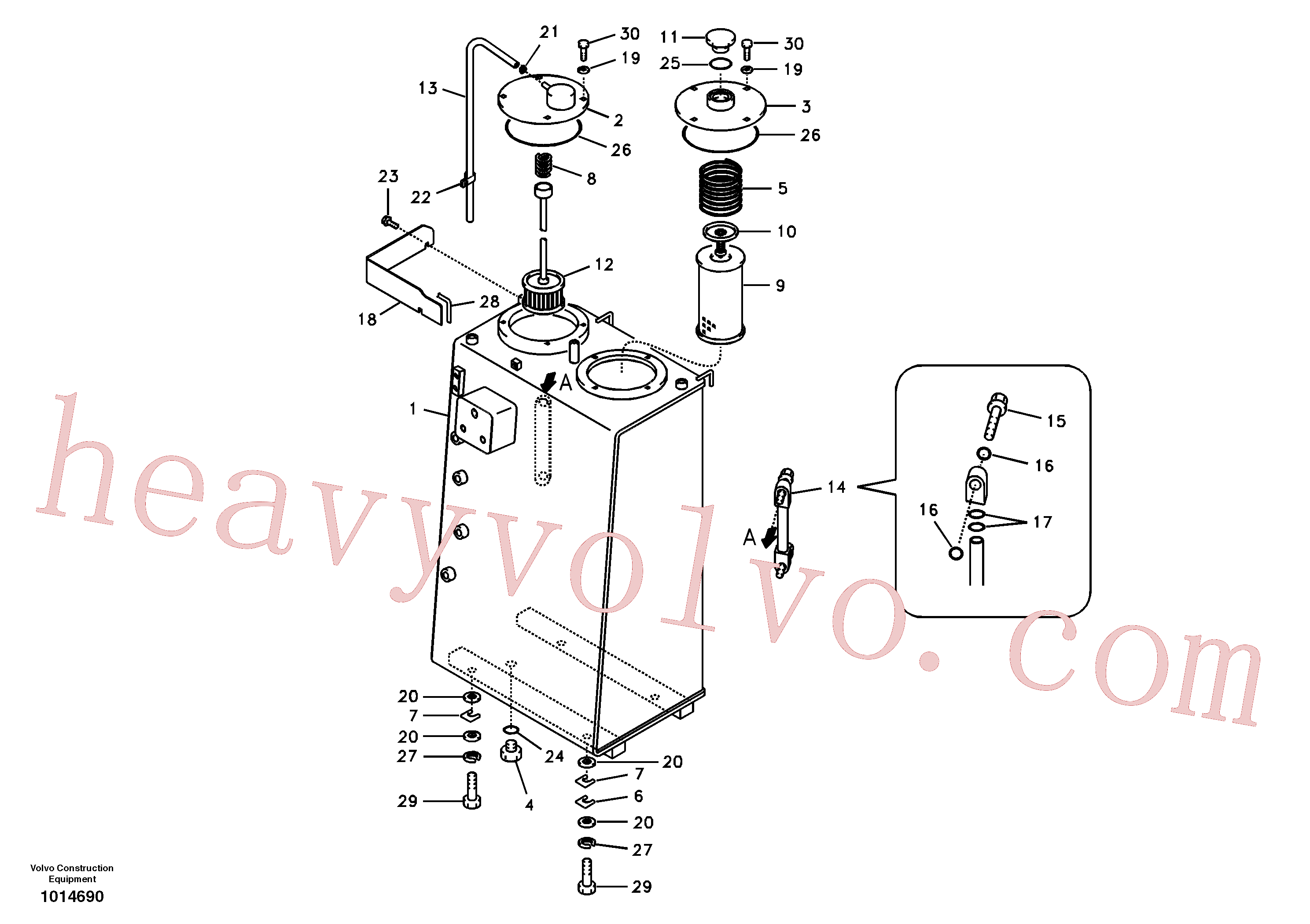 SA1040-20290 Shim for Volvo Excavator Parts