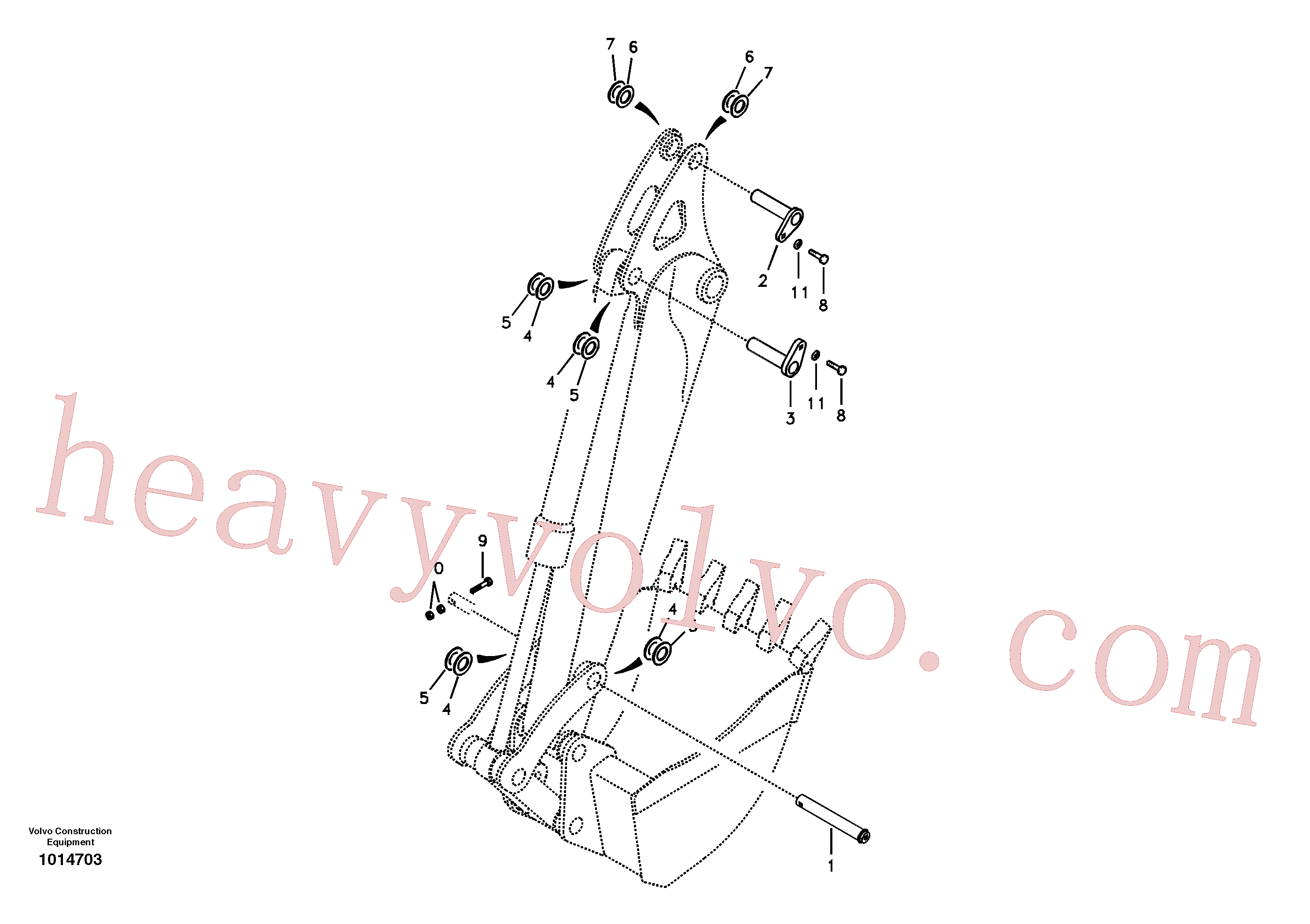 Wholesale VOE14556290 Pin for Volvo Excavator