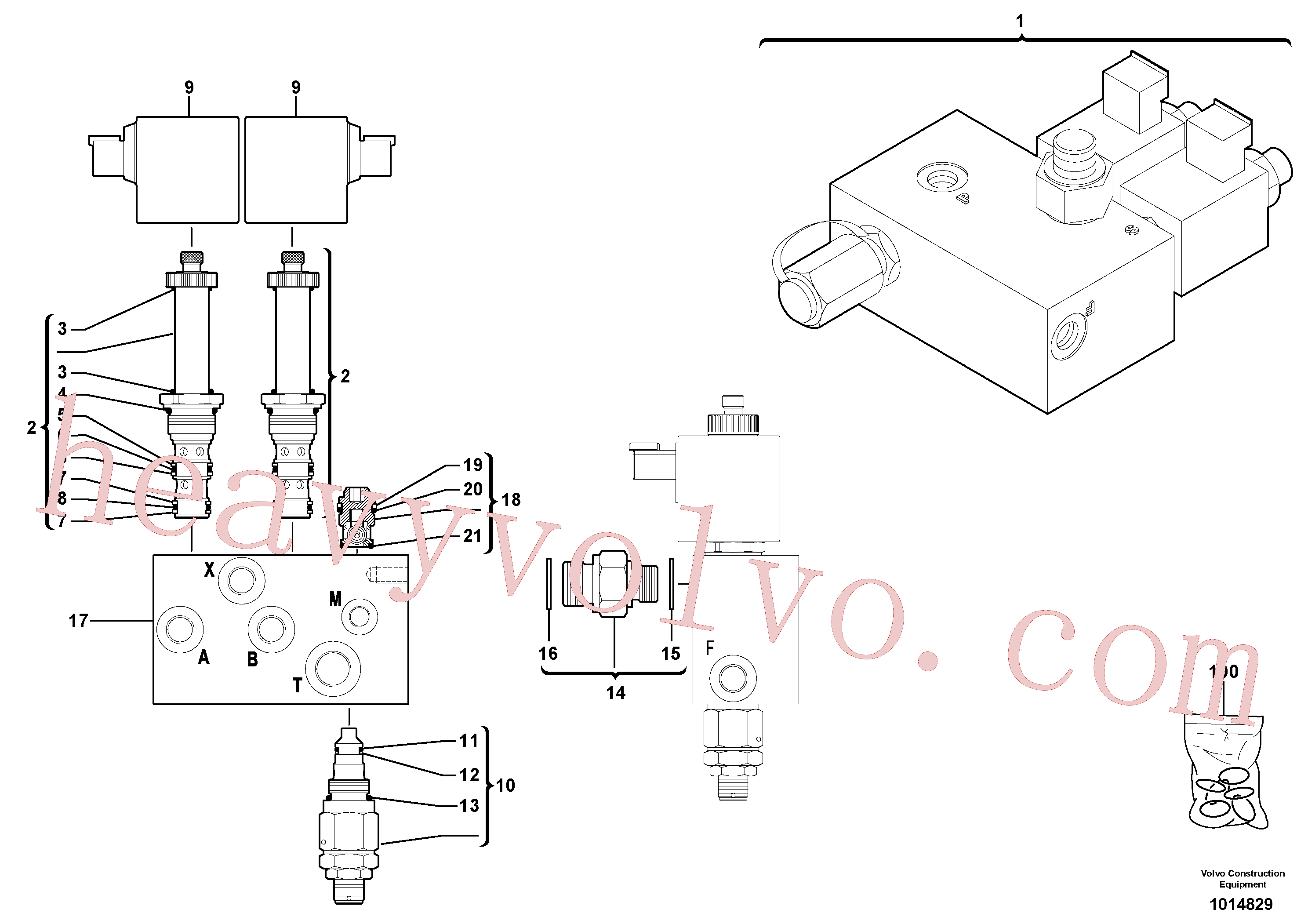 China Made VOE15634161 Coil parts for Volvo Excavator