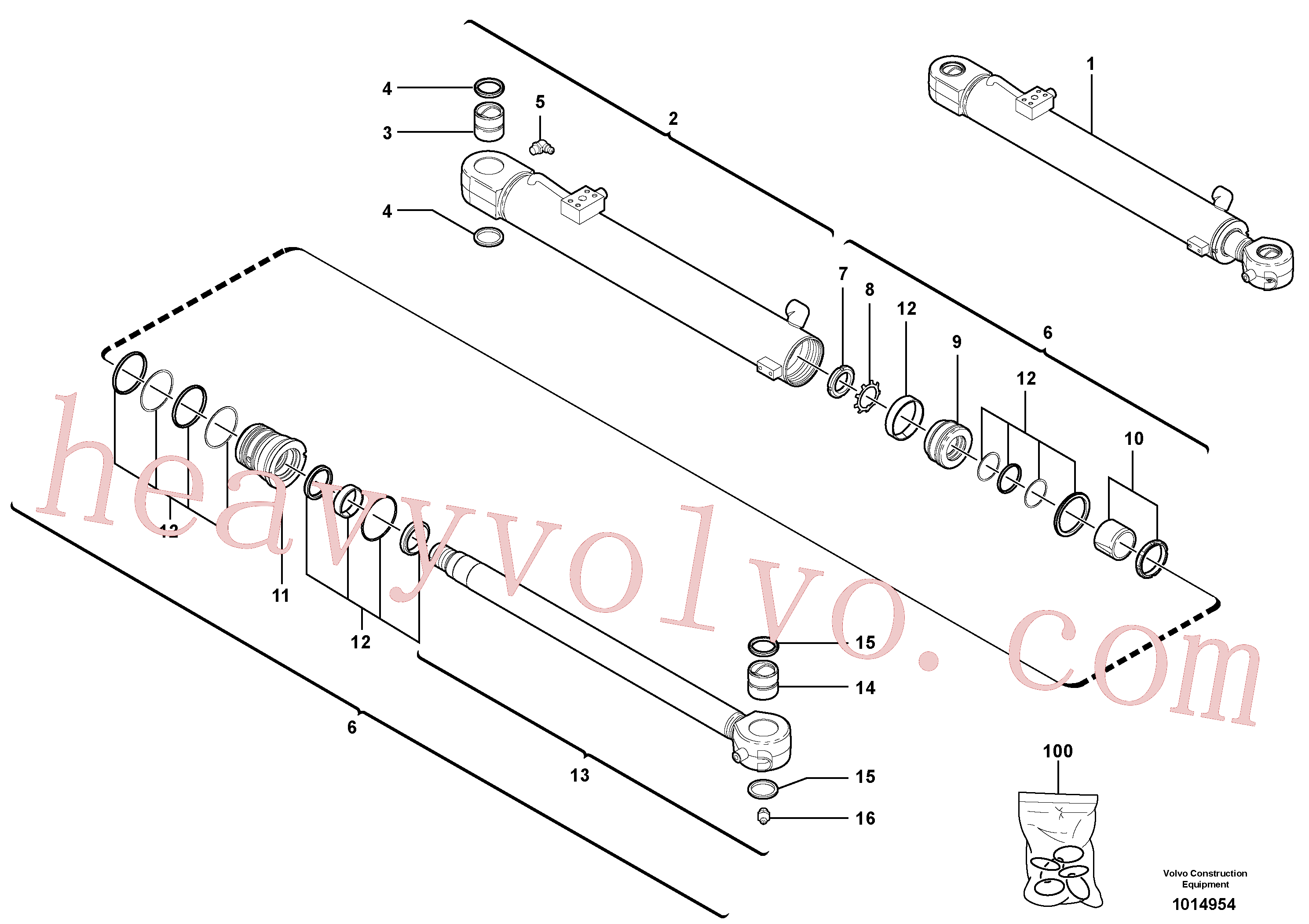 Volvo Assembly VOE11713115 Piston for sale