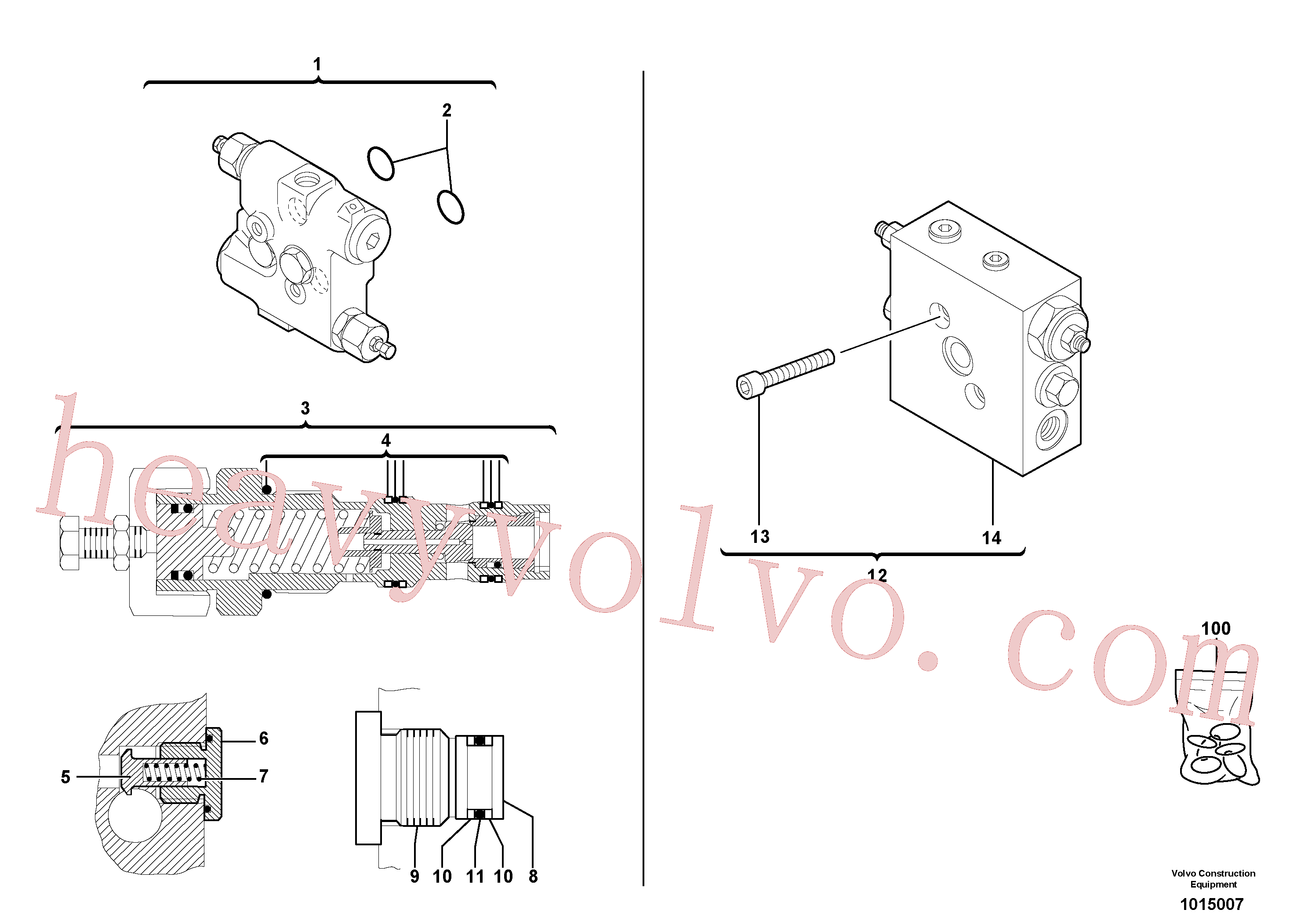 Volvo PJ5220065 Control valve kit aftermarket part for sale