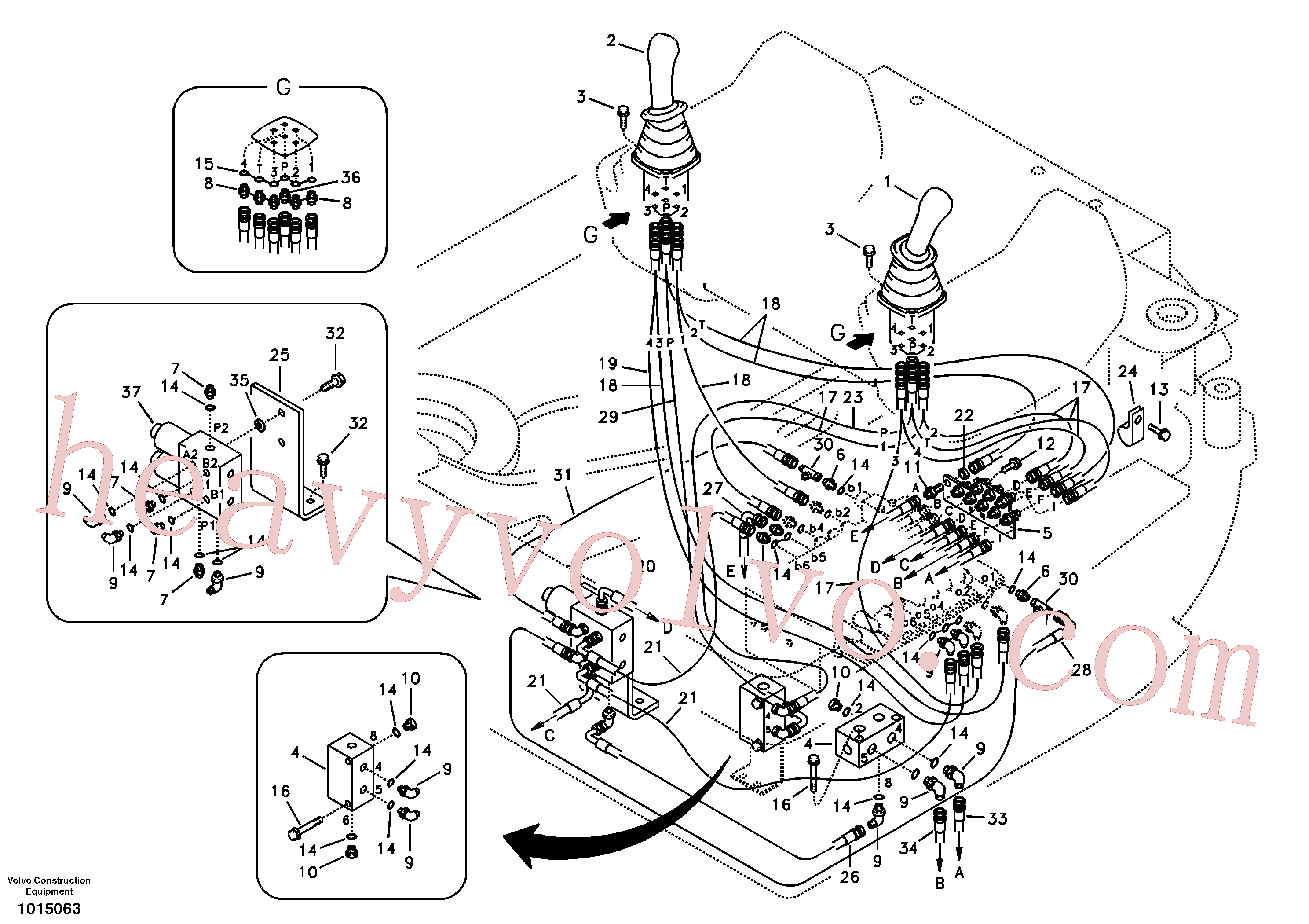VOE14525513 Rmt Cont Valve for Volvo Excavator spare