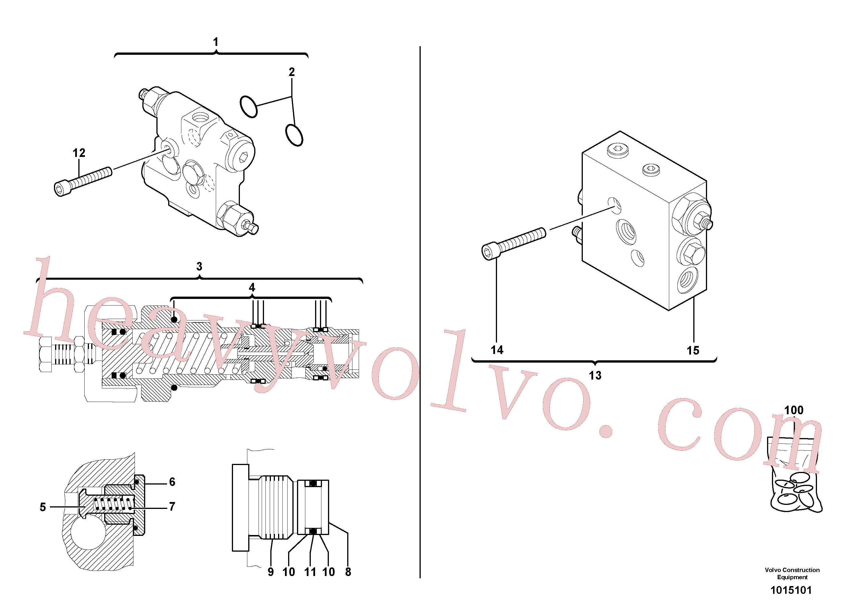 Volvo excavator part VOE11710755 Sealing ring kit for sale