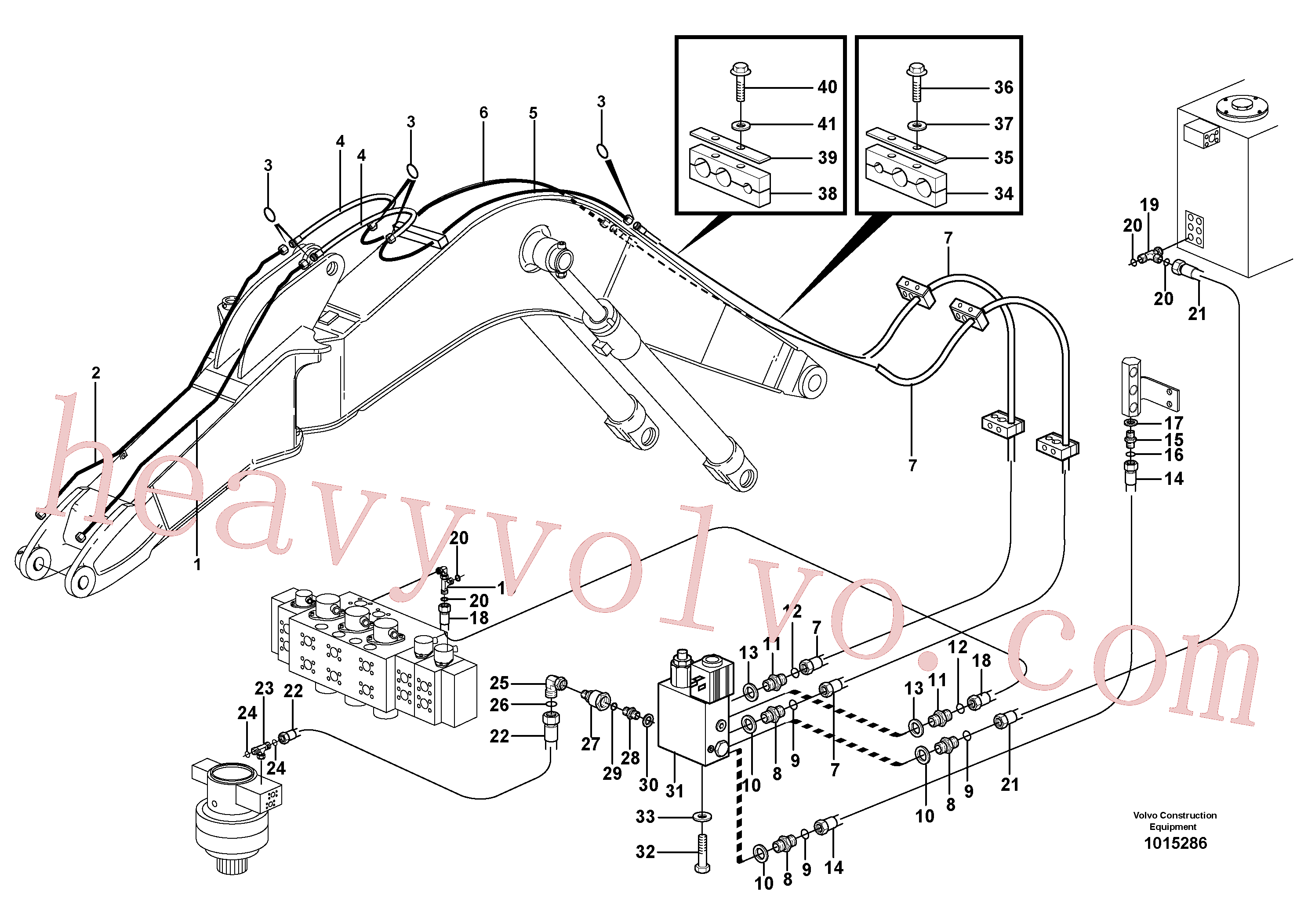 China Made VOE14372130 Tube Assembly parts for Volvo Excavator