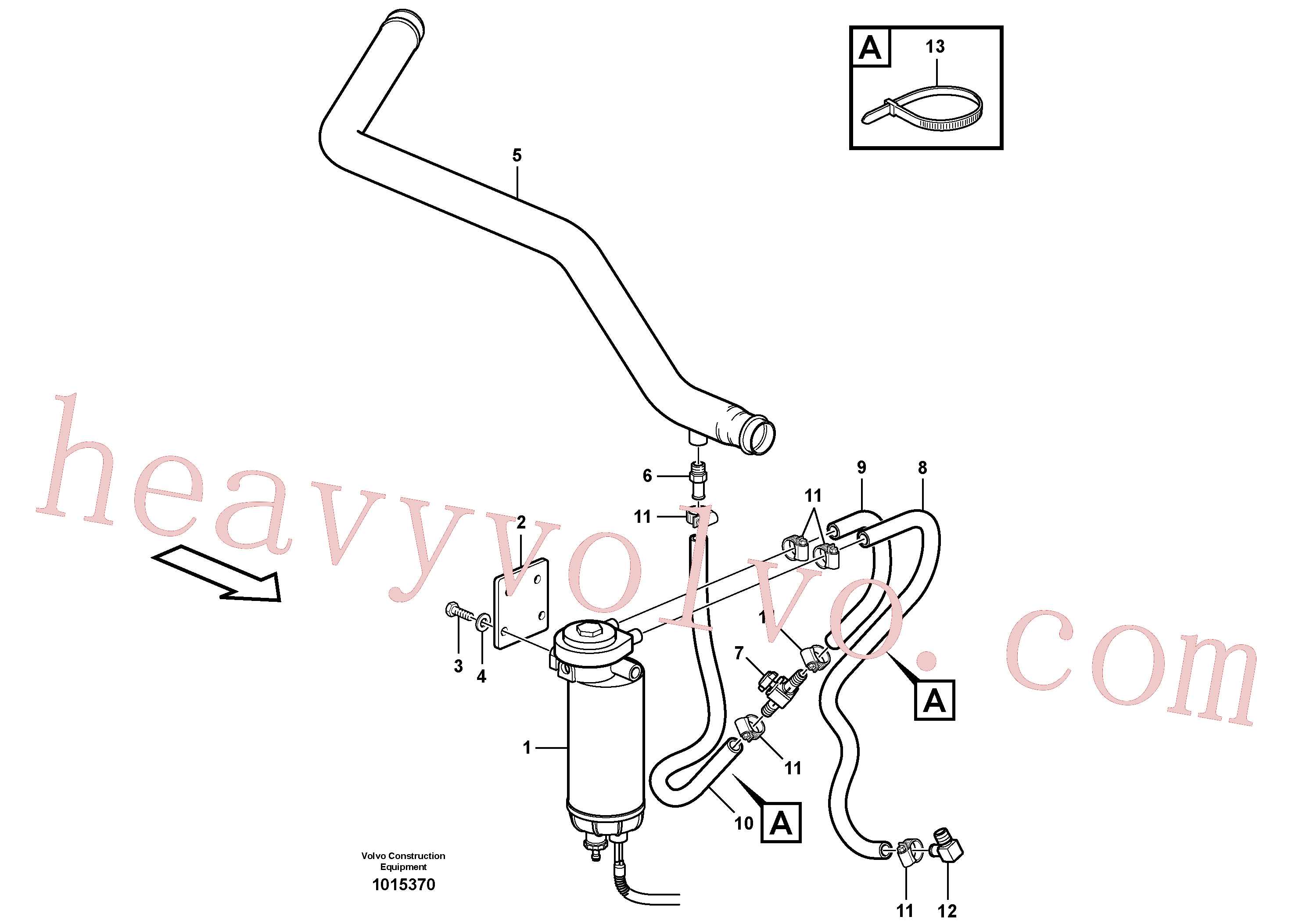 VOE13961607 Nipple for Volvo Excavator Parts