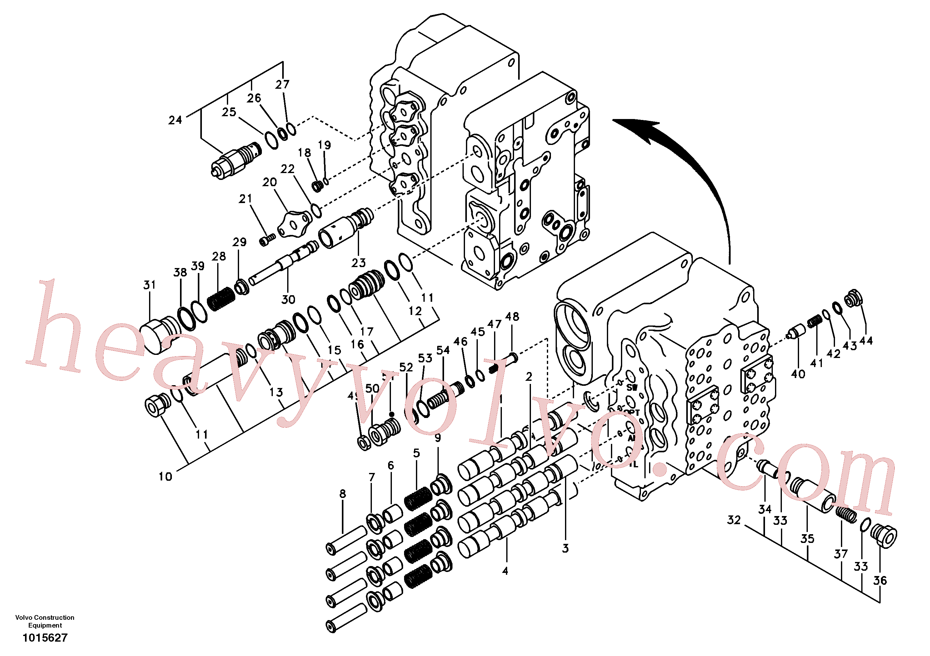 China Made VOE14501813 Relief valve parts for Volvo Excavator