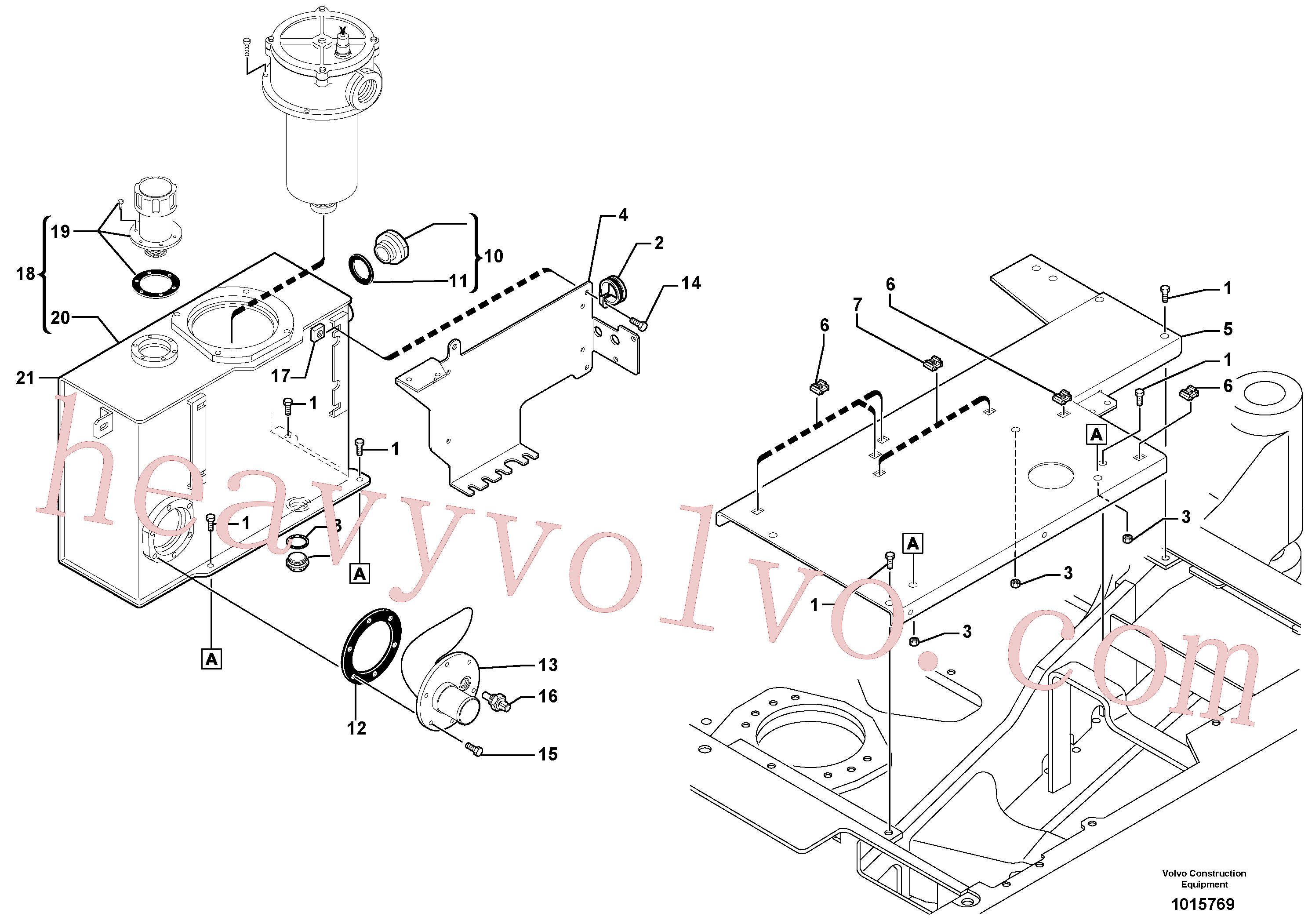 VOE11805676 Support for Volvo Excavator Parts