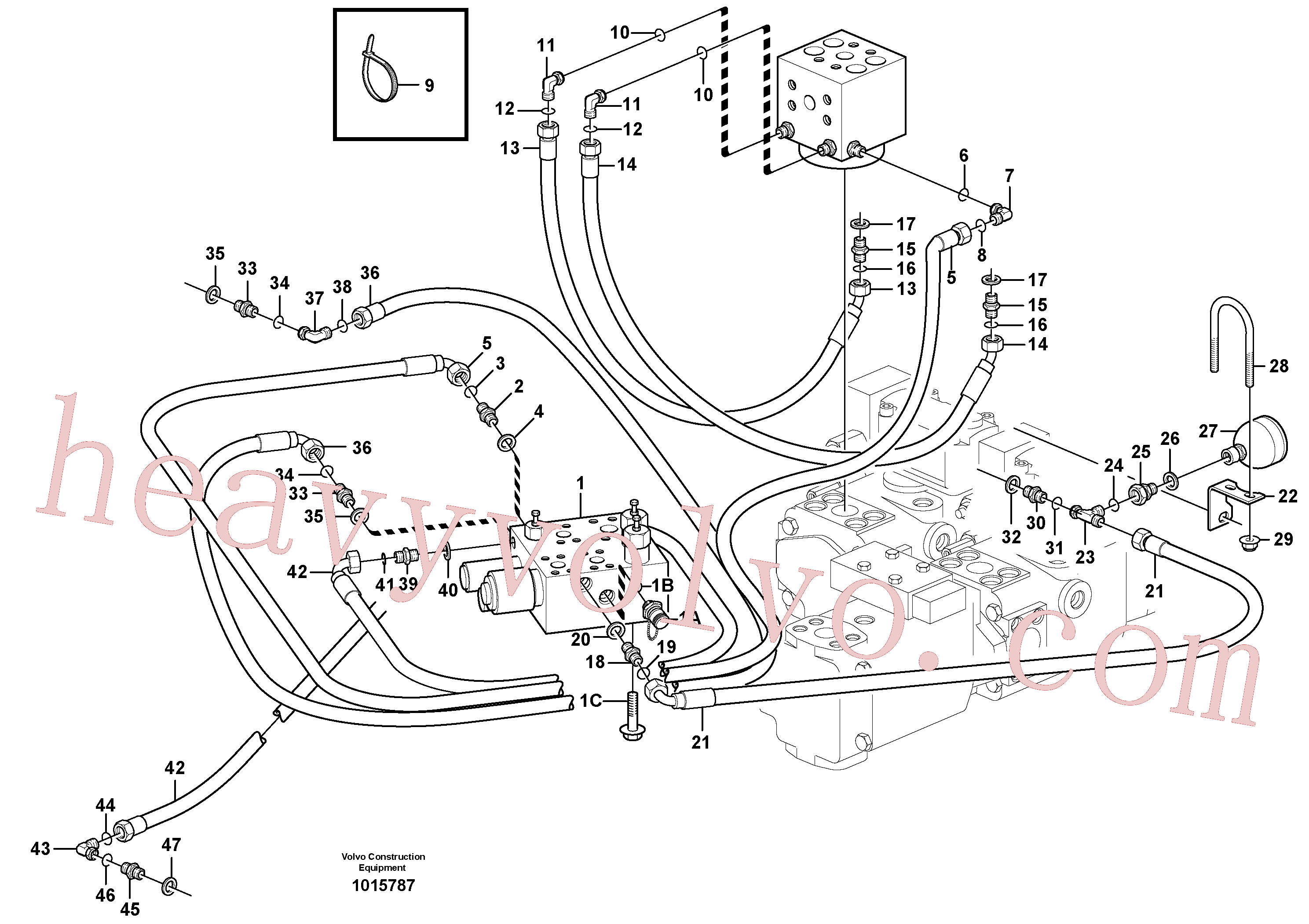 China Made VOE11148958 Hose assembly parts for Volvo Excavator