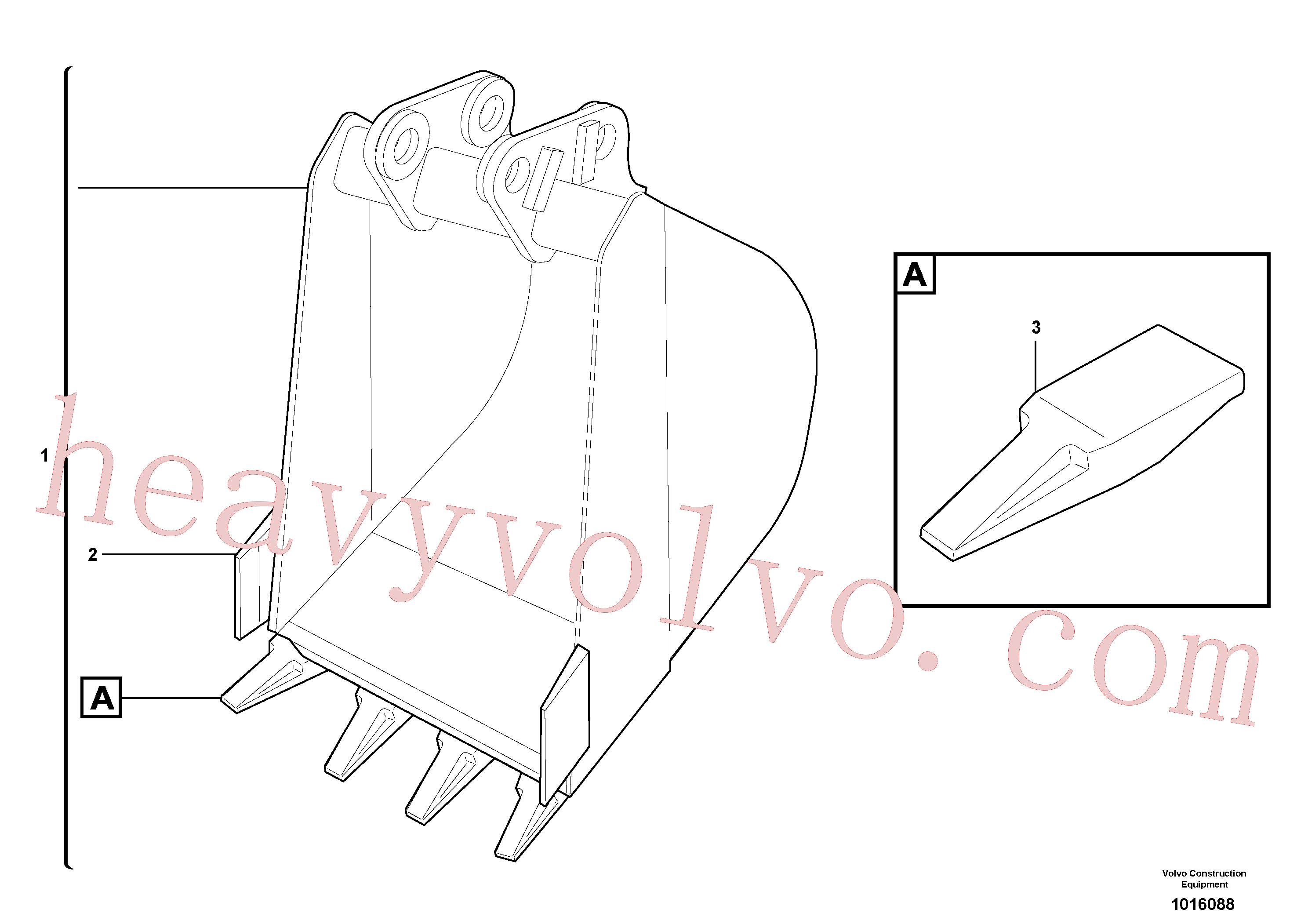 China Made VOE11806661 Bucket parts for Volvo Excavator