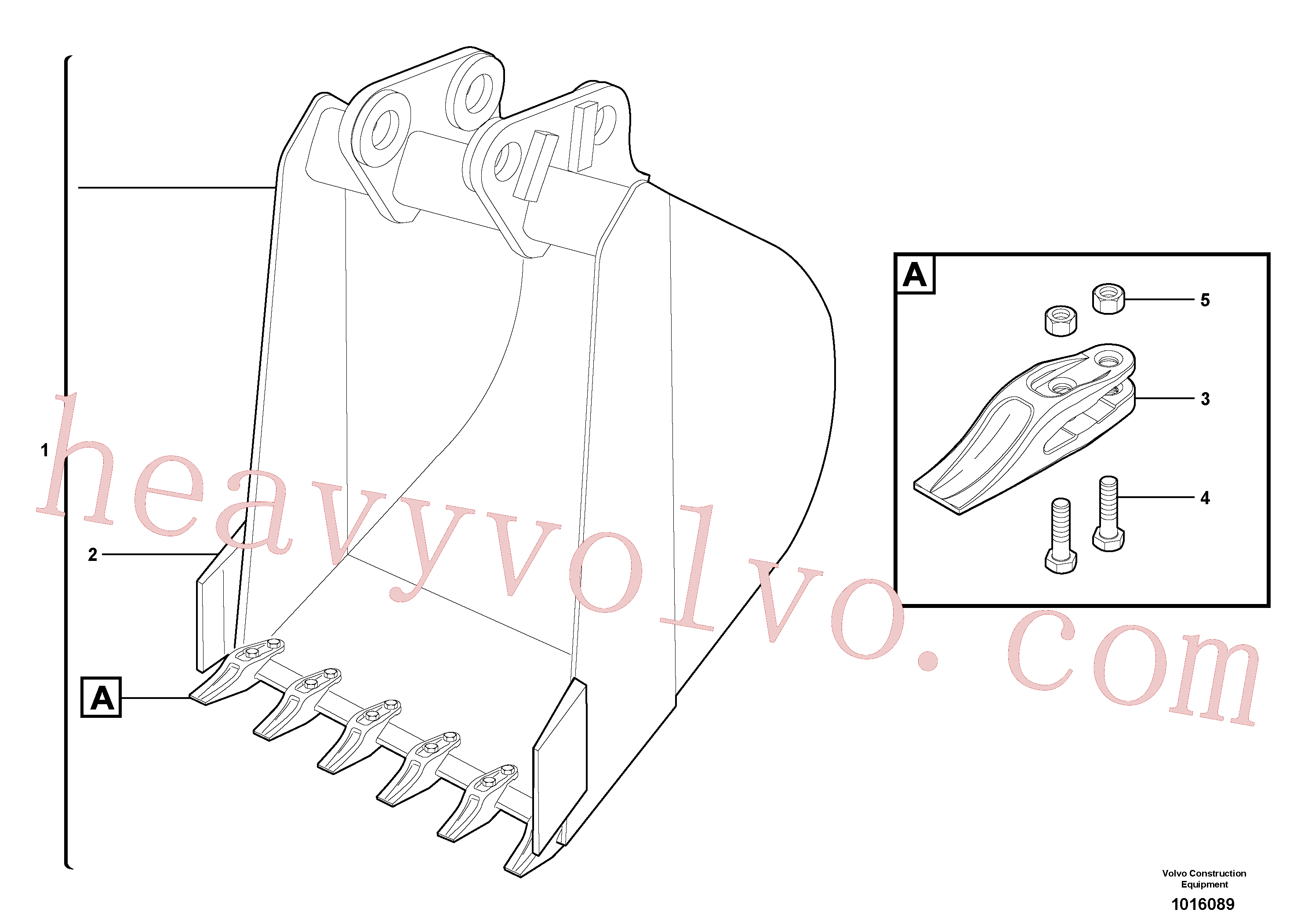 China Made VOE11803459 Bucket parts for Volvo Excavator