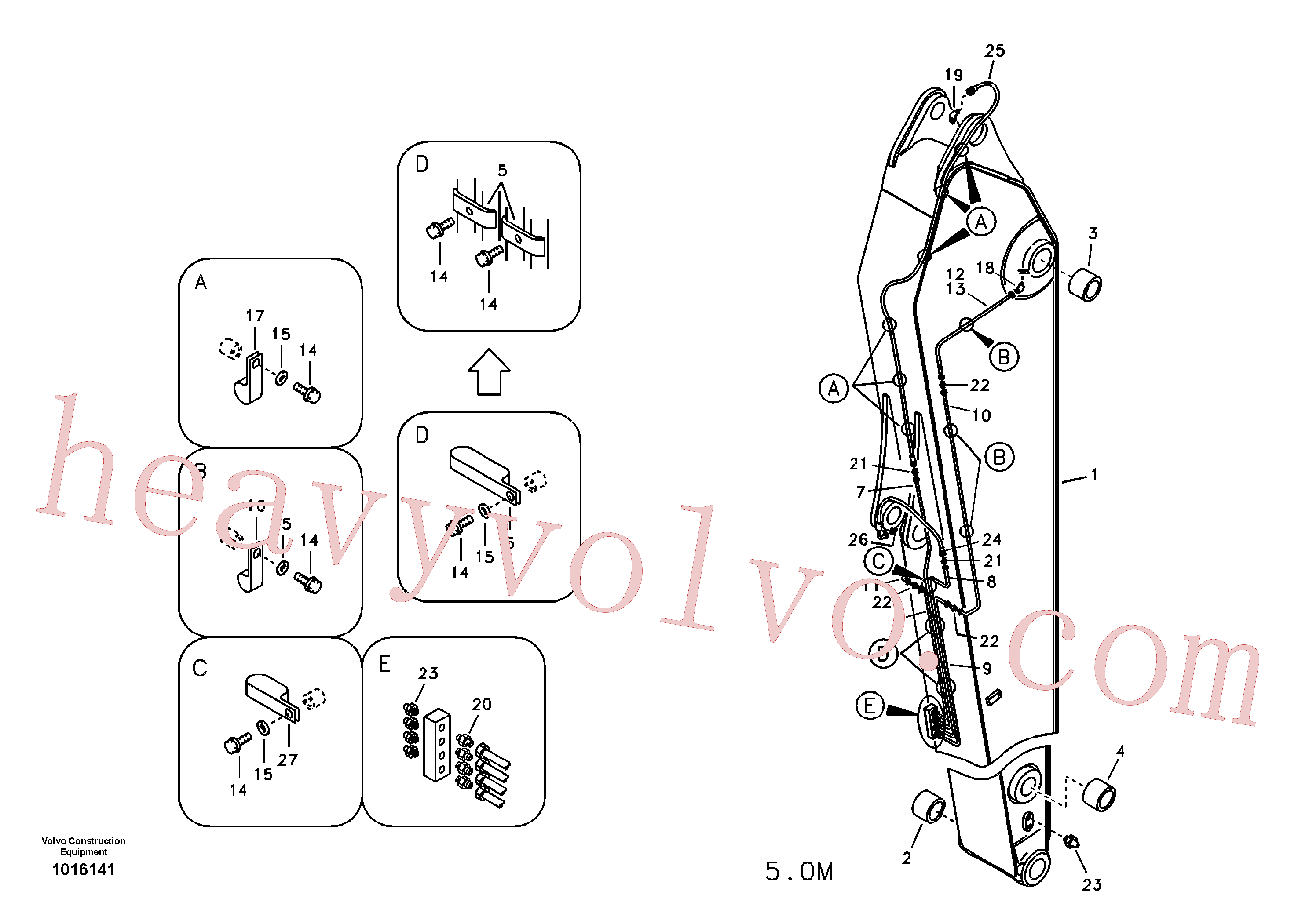 China Made VOE14529706 Arm parts for Volvo Excavator