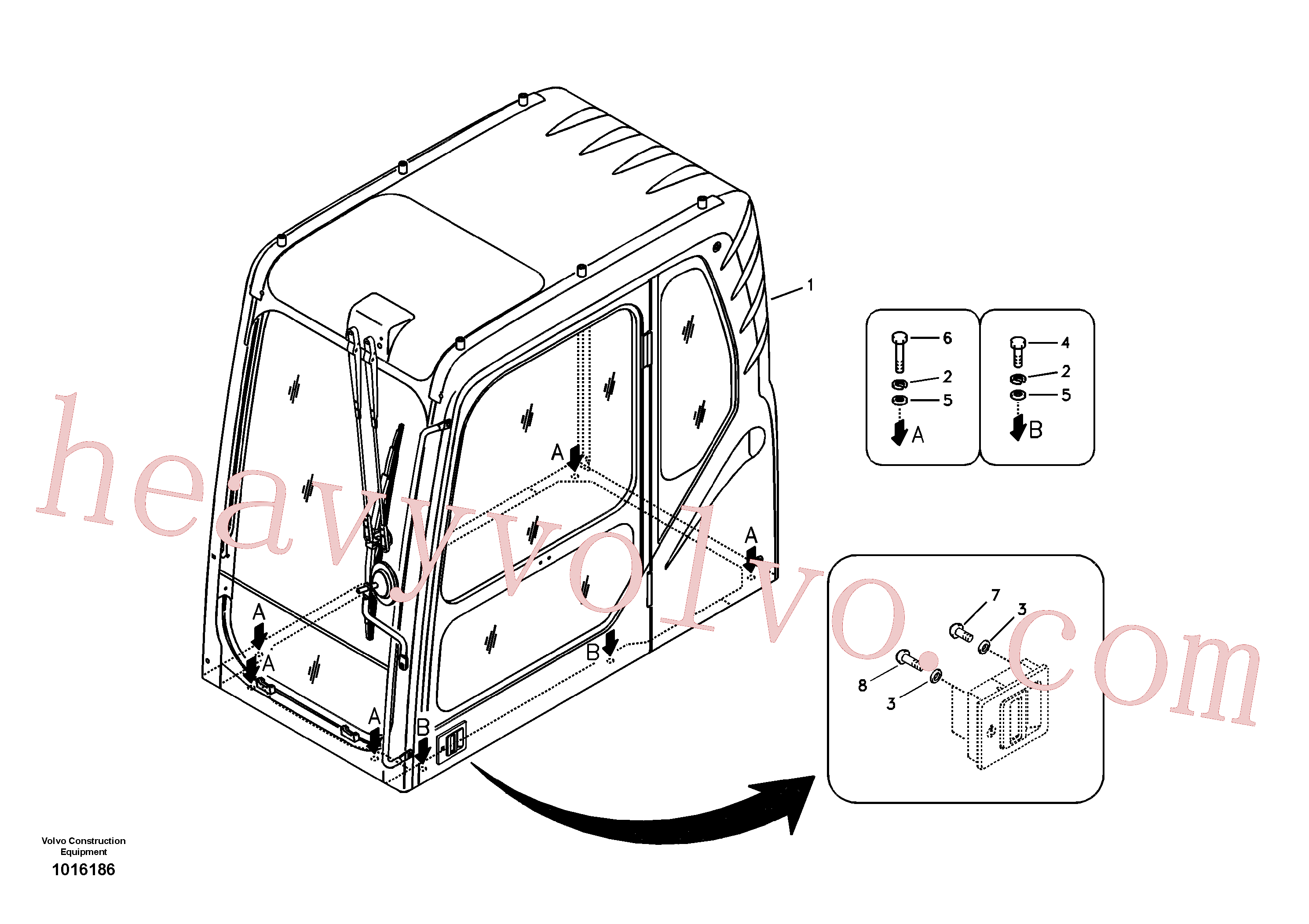VOE978937 Hexagon screw for Volvo Excavator Parts