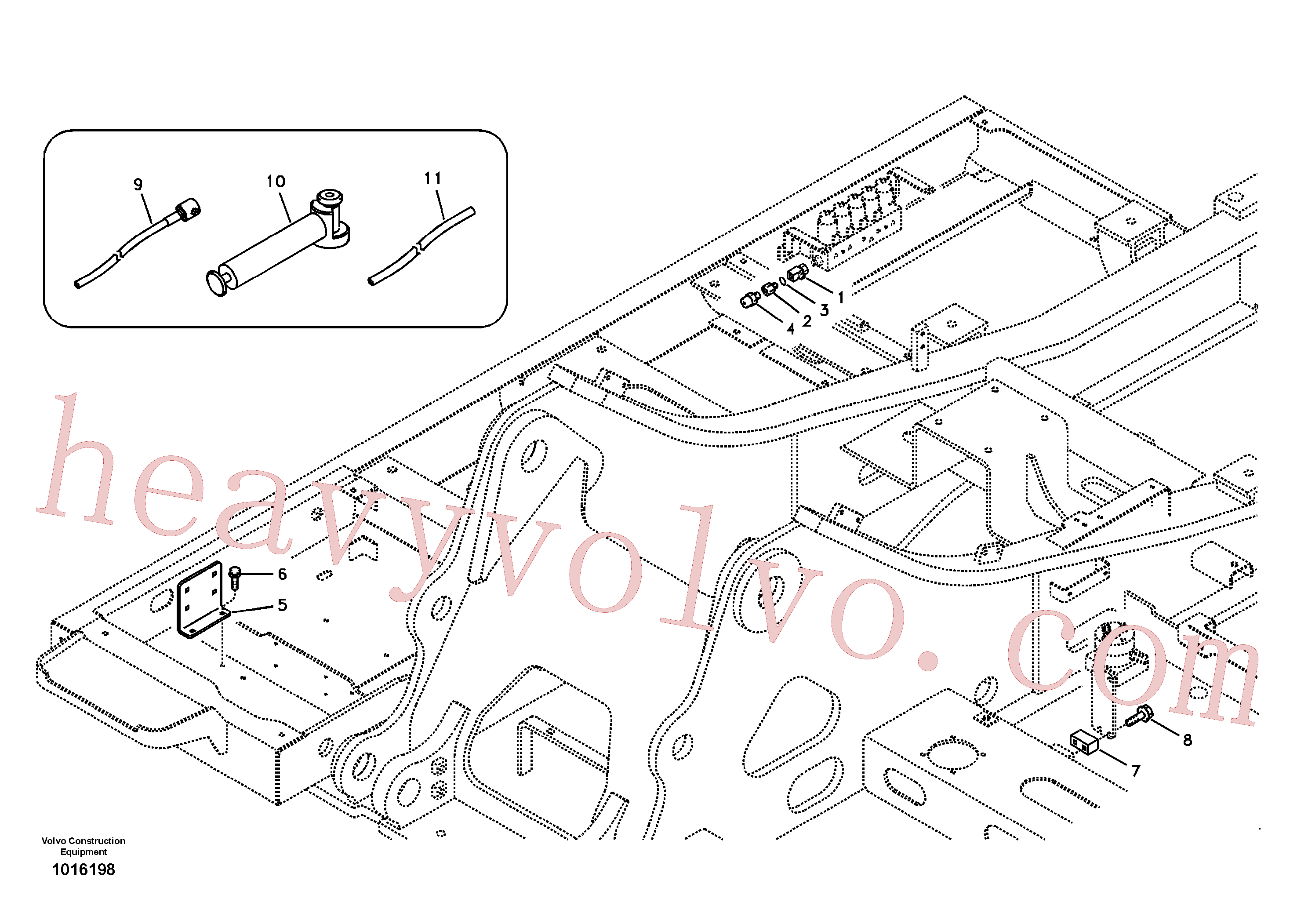 VOE14531699 Plate for Volvo Excavator Parts
