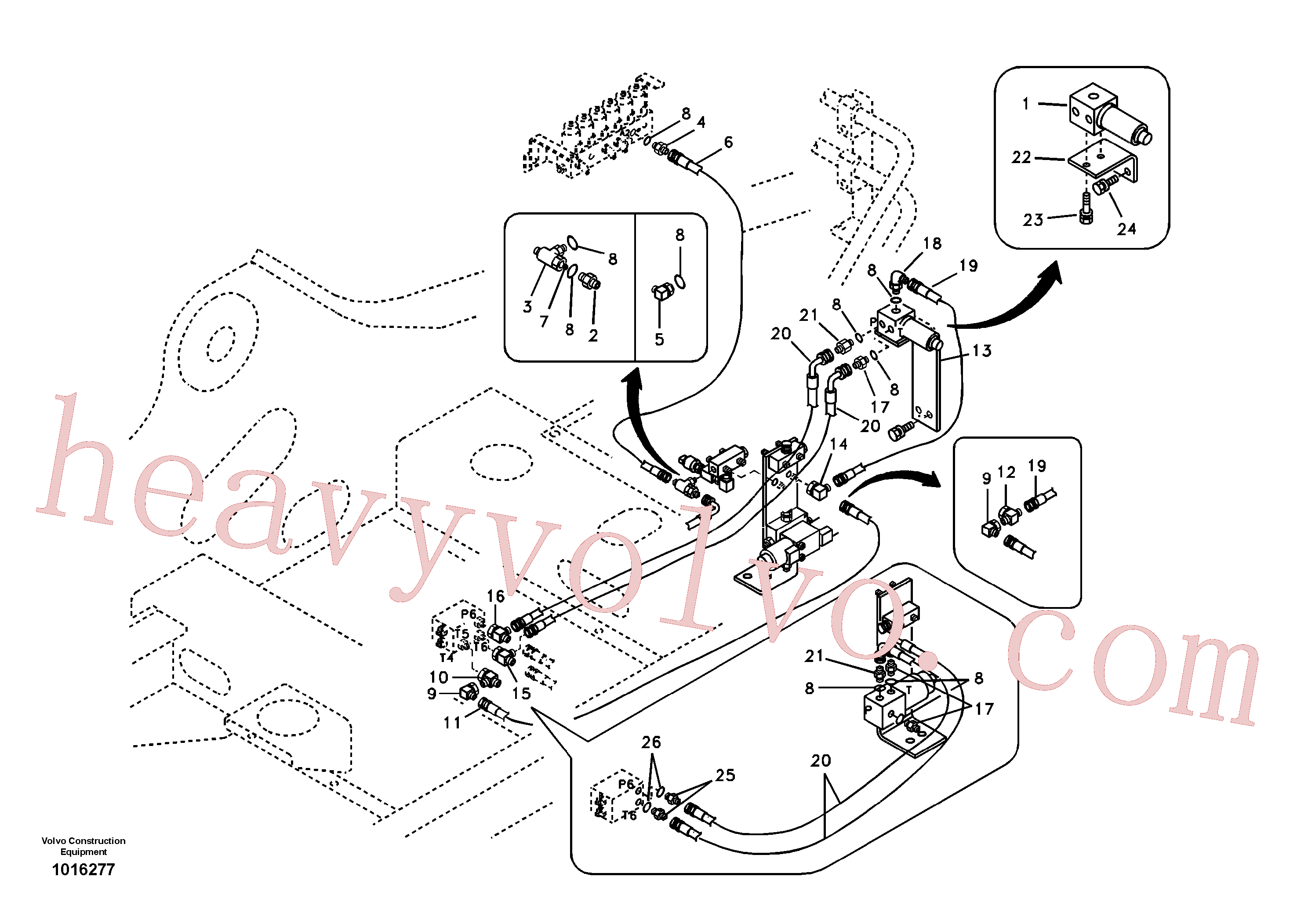 China Made VOE14520631 T-nipple parts for Volvo Excavator