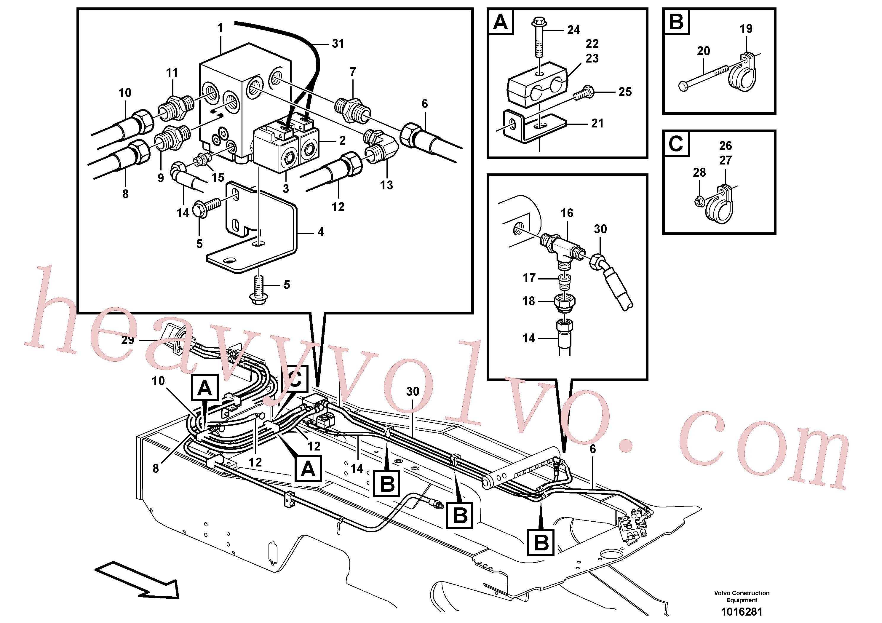 VOE11709808 Sealing kit for Volvo Excavator spare